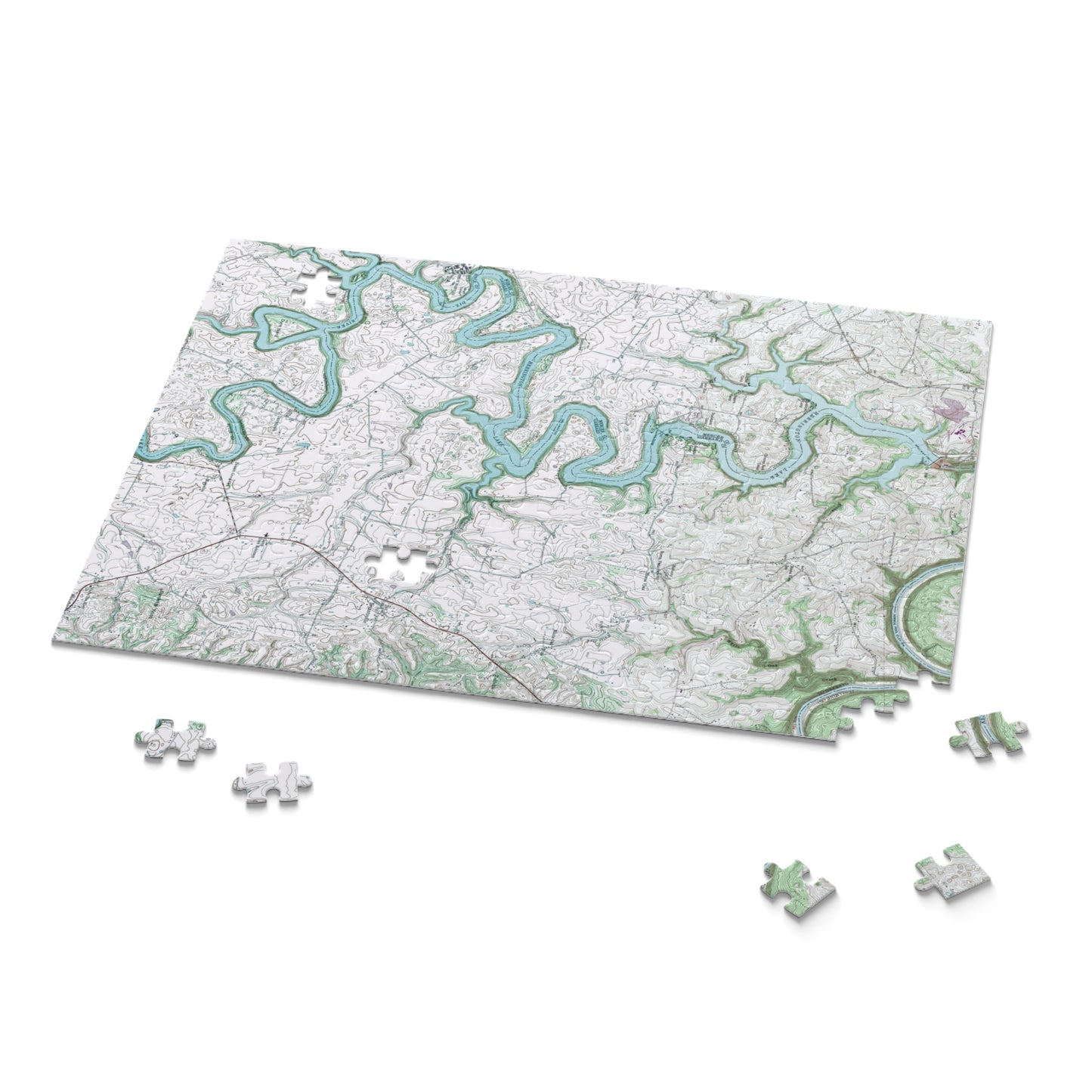 Herrington Lake 1952 Topography Map Puzzle (252, 500-Piece)