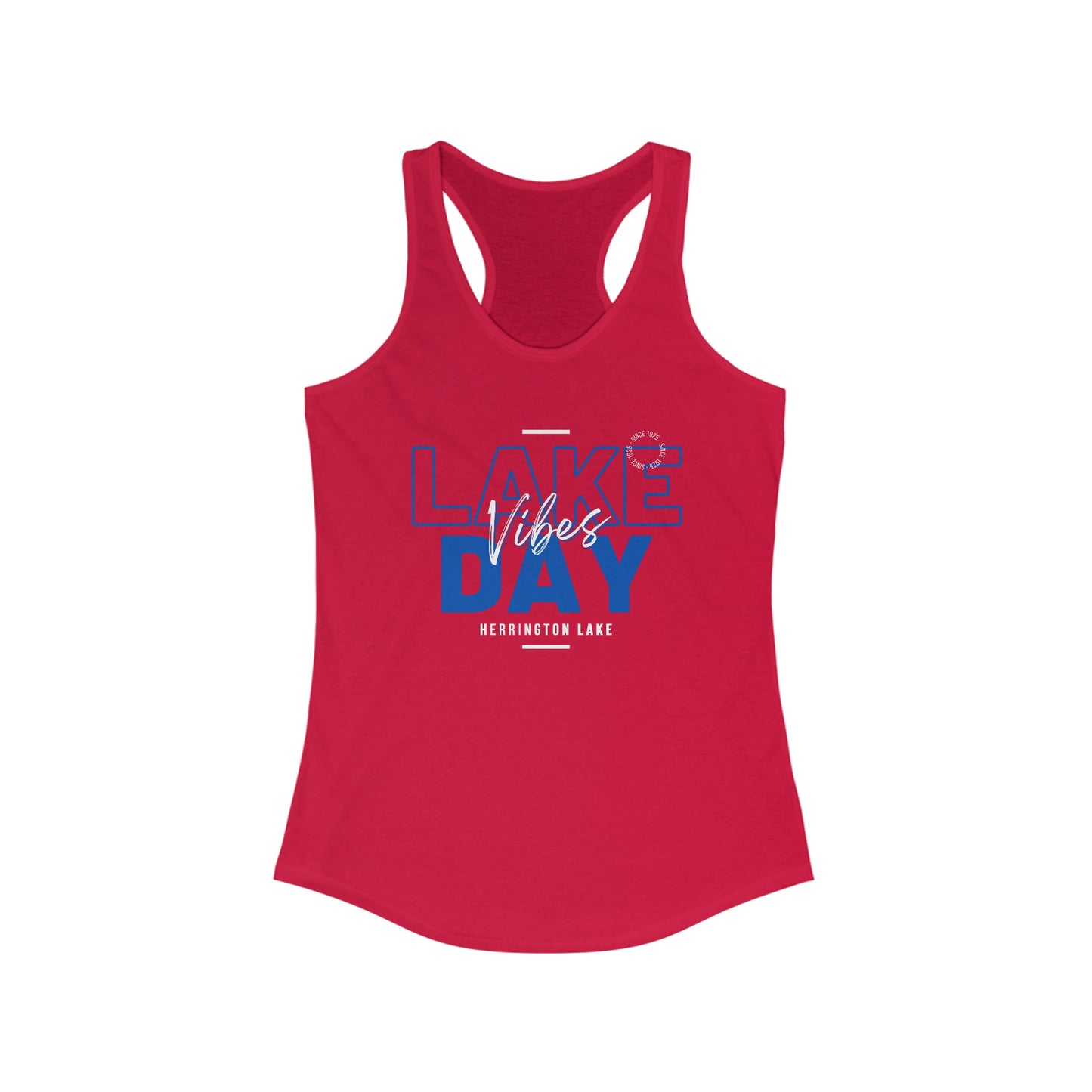 Lake Day Vibes Women's Ideal Racerback Tank