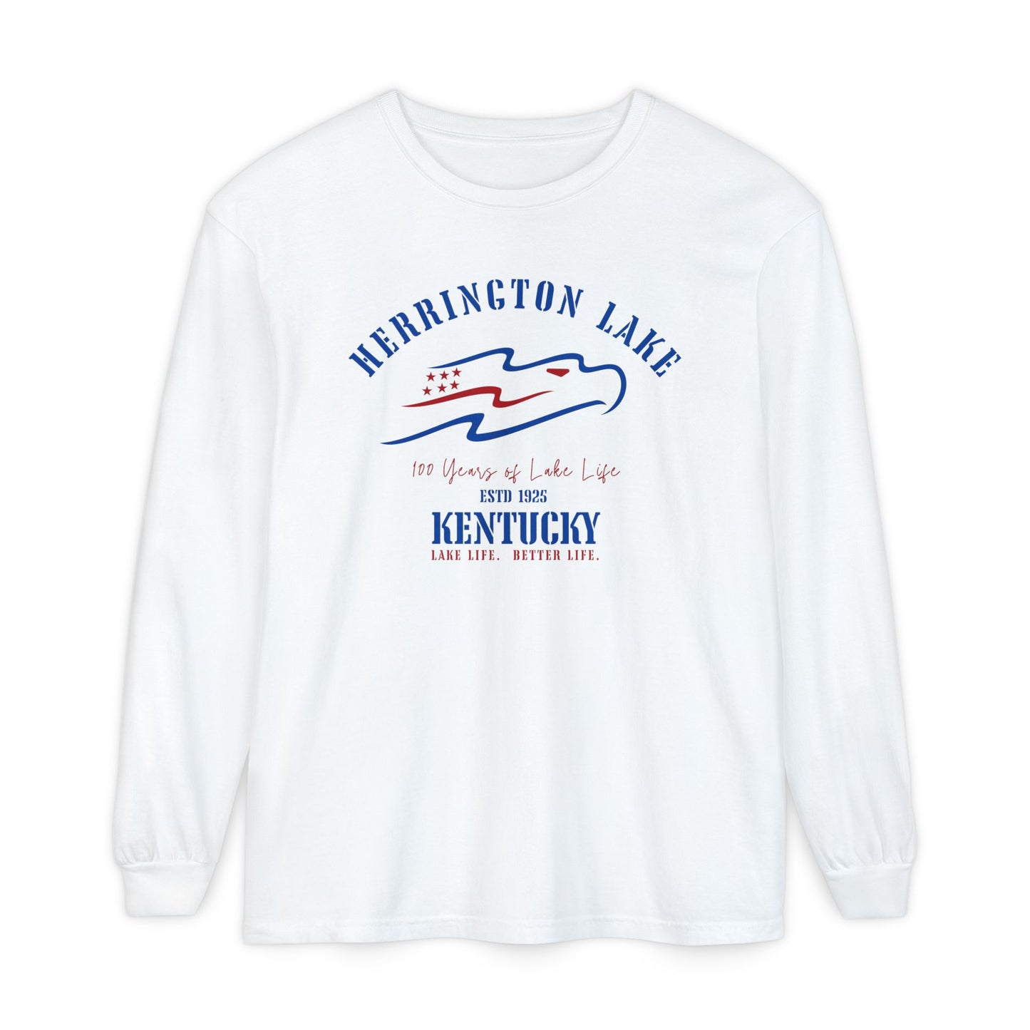 "Heritage Eagle" Herrington Lake Patriots Collection Garment-Dyed Premium Comfort Colors™ Long Sleeve T-Shirt