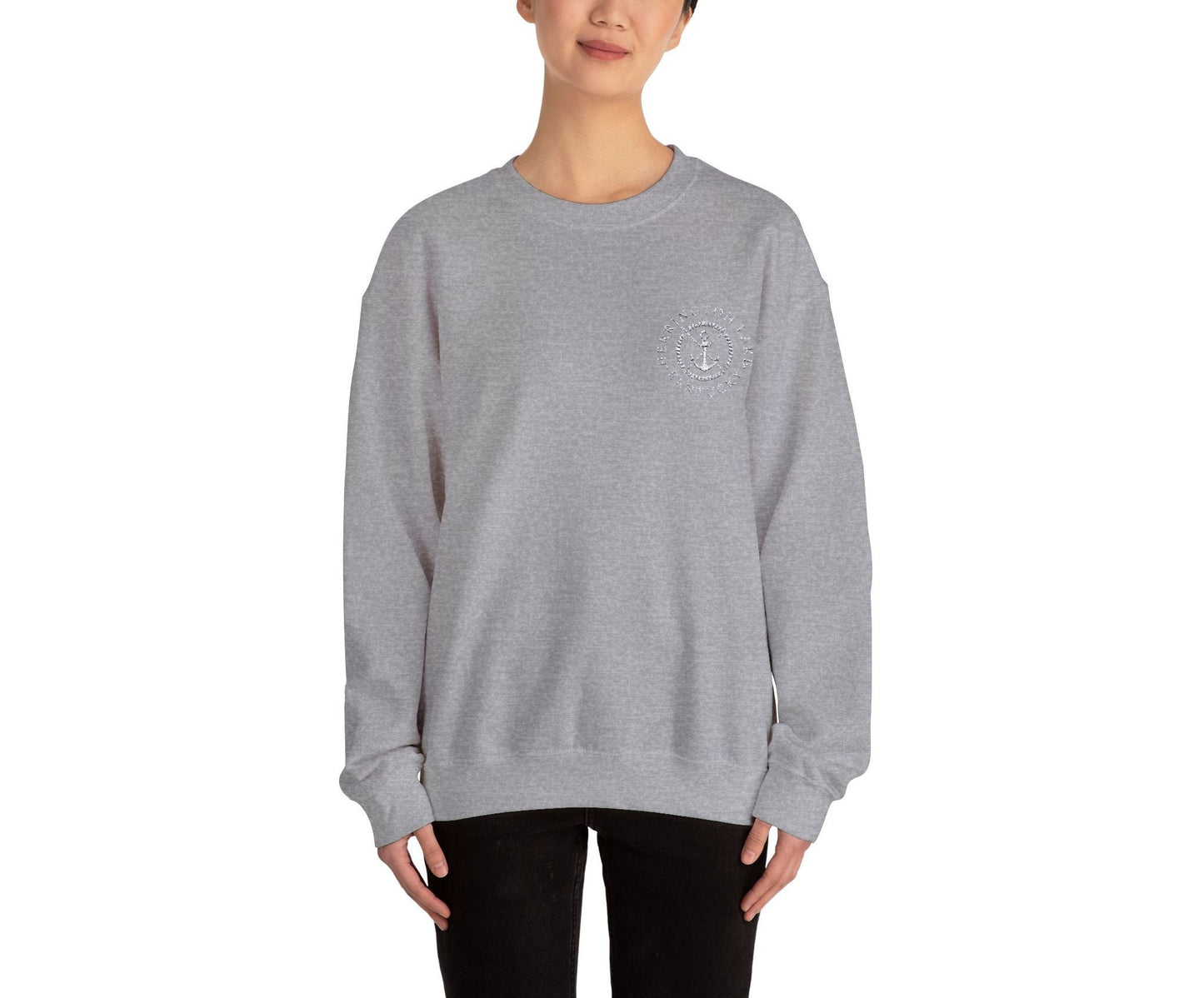 Embroidered Herrington Lake Nautical Collection Unisex Heavy Blend™ Crewneck Sweatshirt