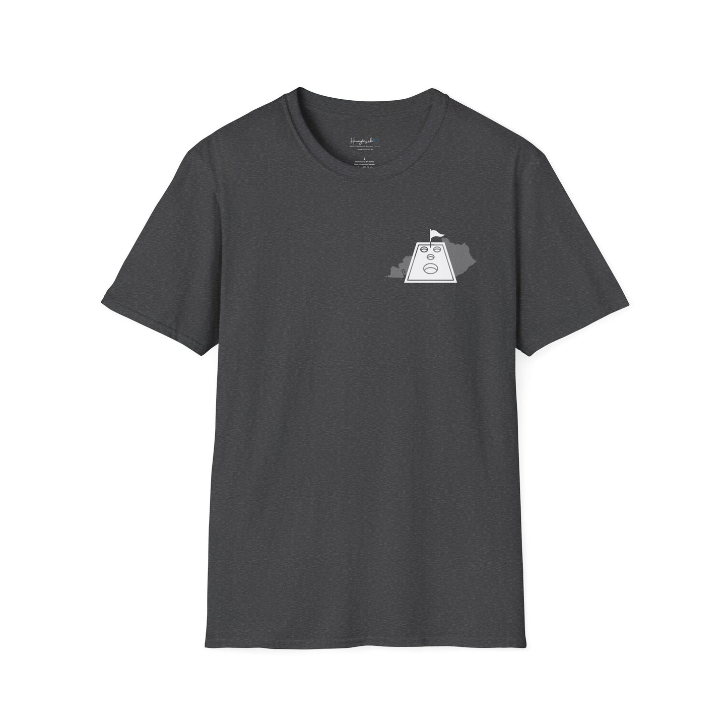 HLKY Cornhole Club Soft Ringspun Cotton Double-Sided Tee