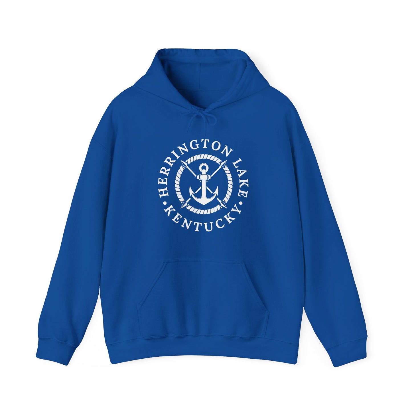 Herrington Lake Nautical Anchor Logo Heavy Blend™ Hoodie