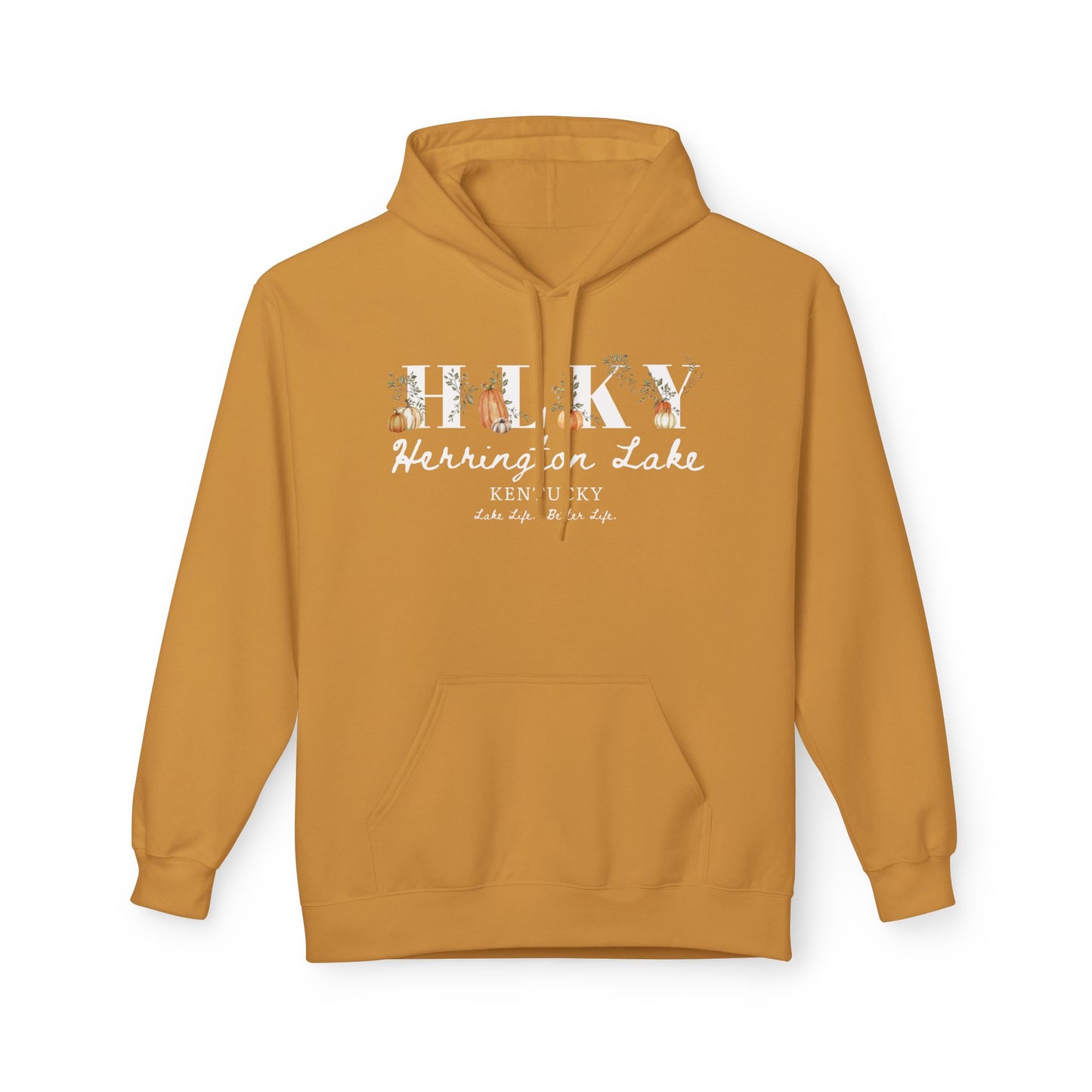 Fall Pumpkin HLKY Collection Unisex Midweight Softstyle Fleece Hoodie