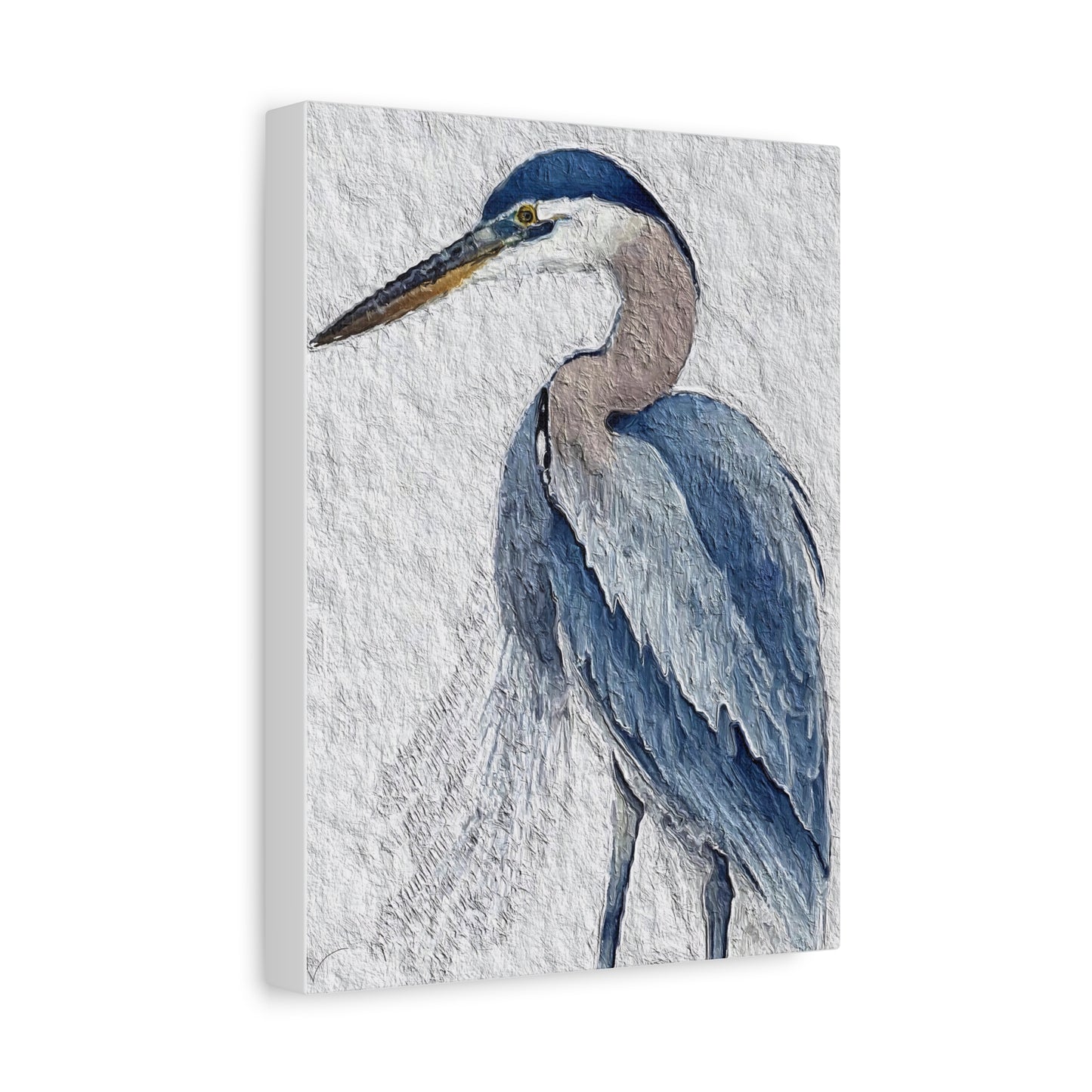 "Icon of Herrington: The Blue Heron" Digital Print on Matte Canvas, Stretched, 1.25"
