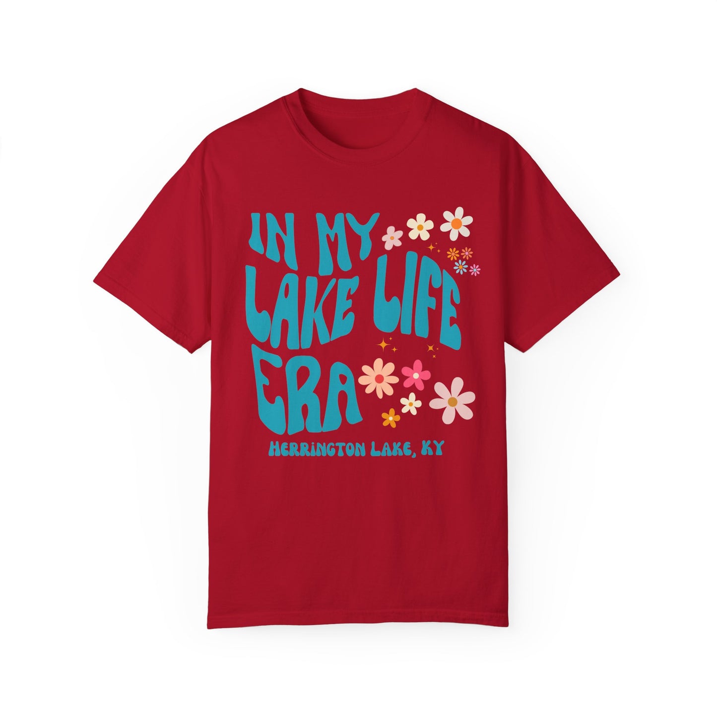 "In My Lake Life Era" Pastels Premium Garment-Dyed Cotton T-shirt