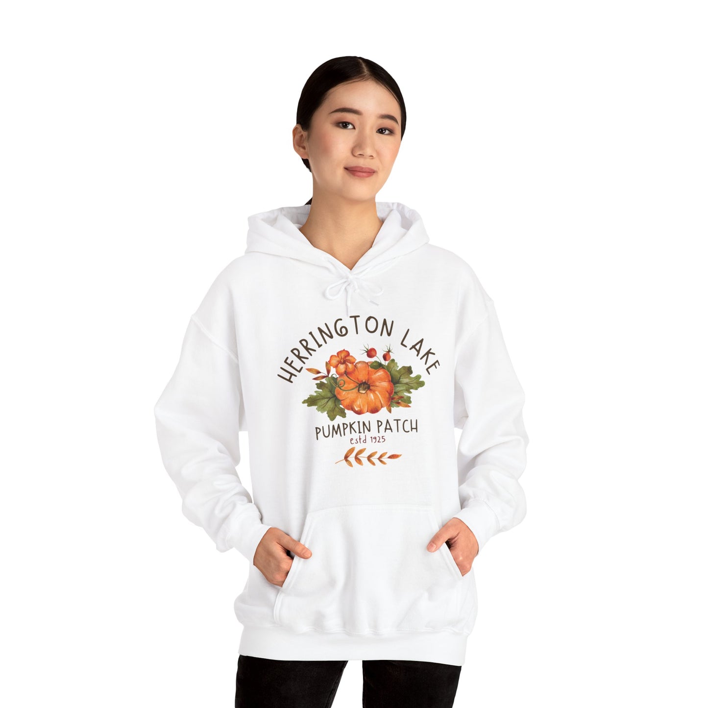 Illustrated Herrington Lake Pumpkin Patch Unisex Heavy Blend™ Hooded Sweatshirt
