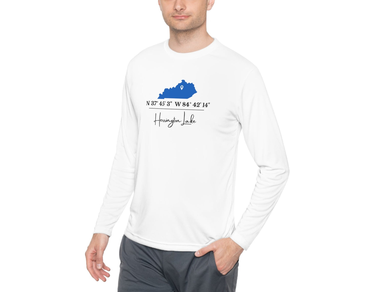 Herrington Lake Coordinates Unisex Lightweight 40 UPF Activewear Long Sleeve Tee