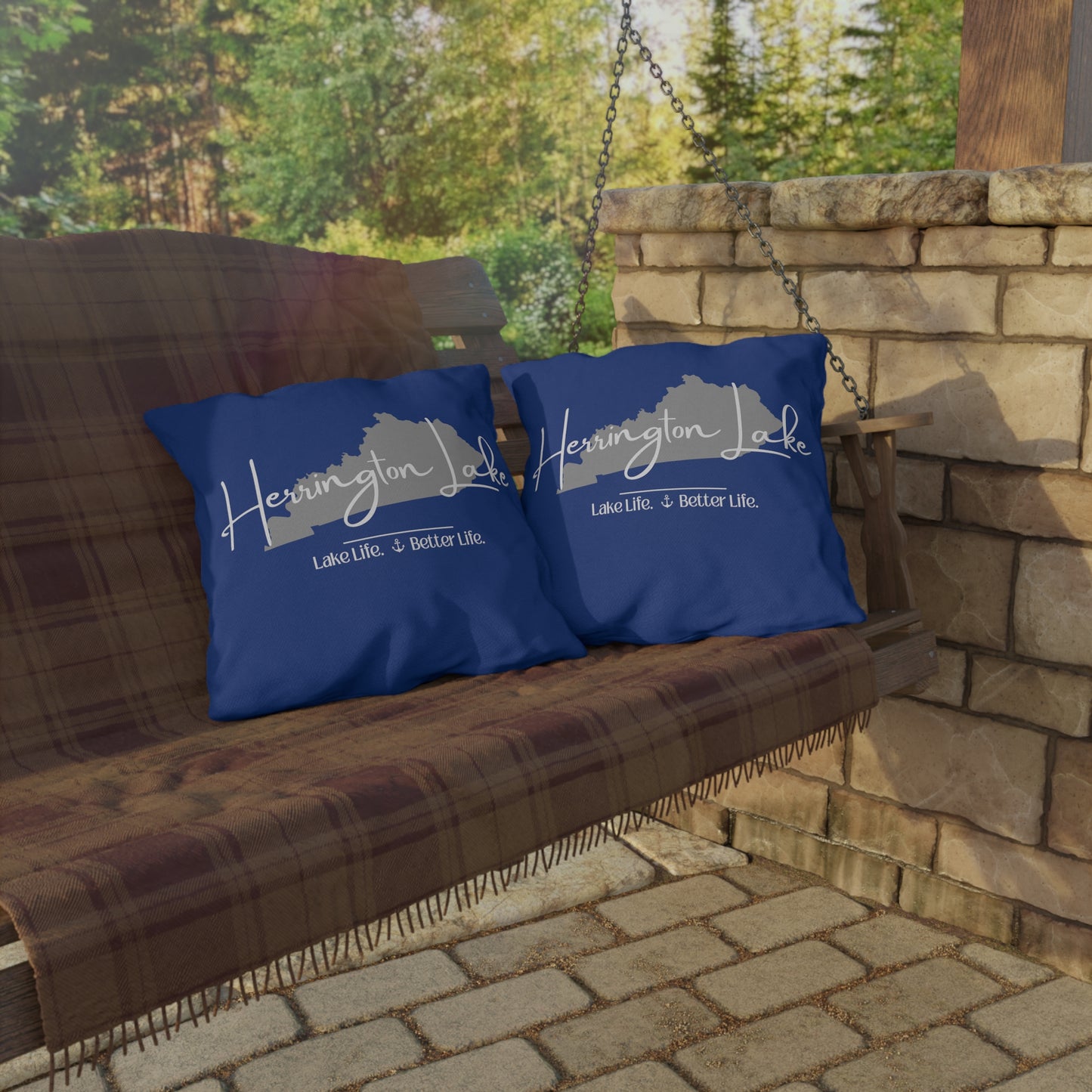 Herrington Lake Signature Collection Outdoor Pillows (Blue)