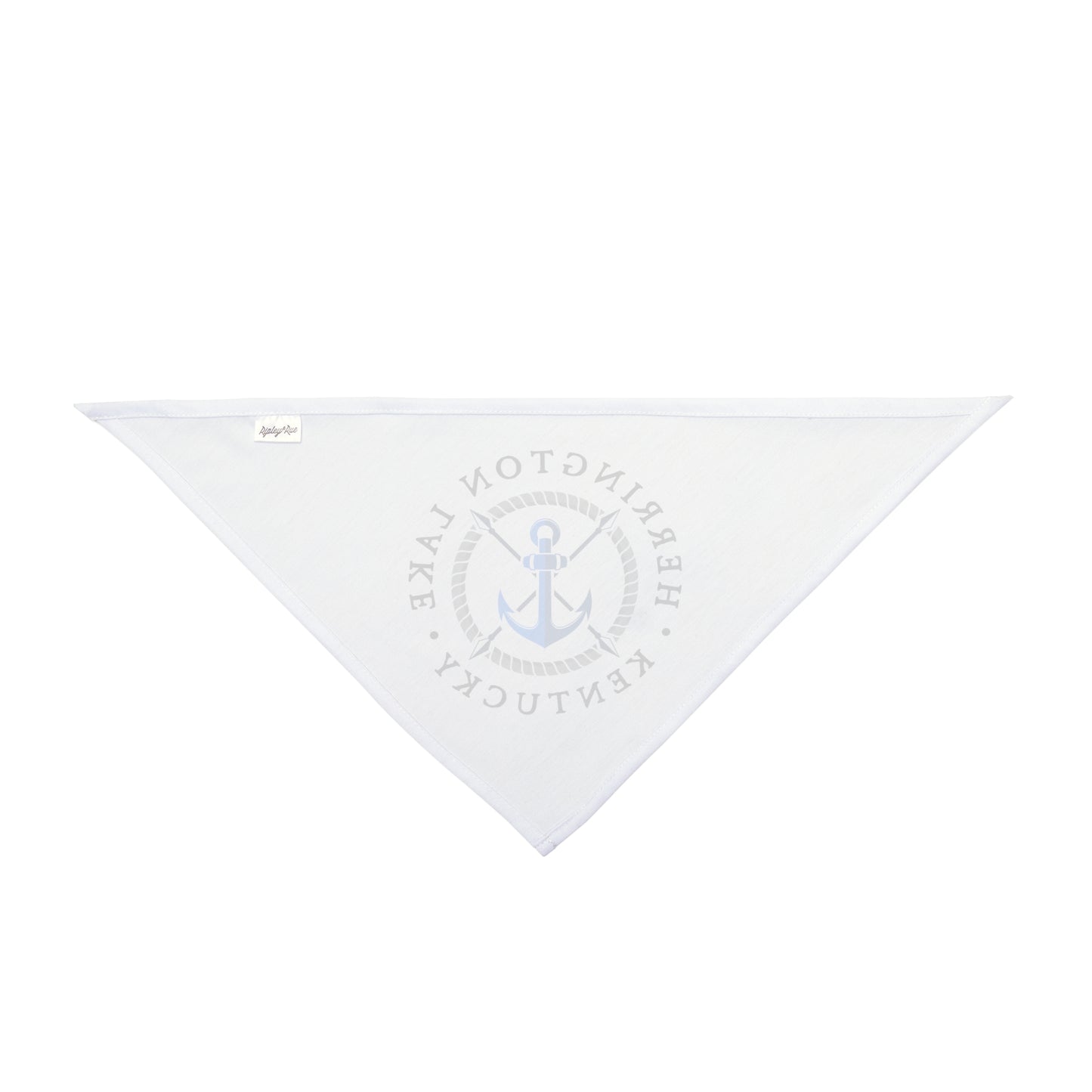 Herrington Lake Nautical Pet Bandana, White