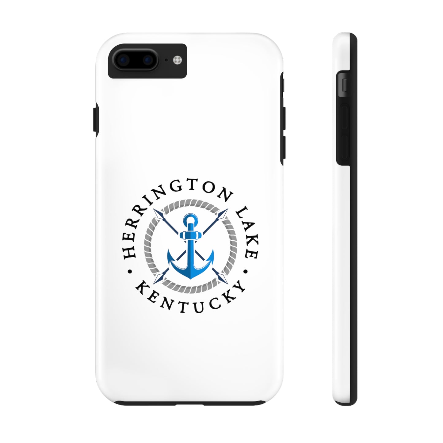 Herrington Lake Nautical Tough Phone Cases, White