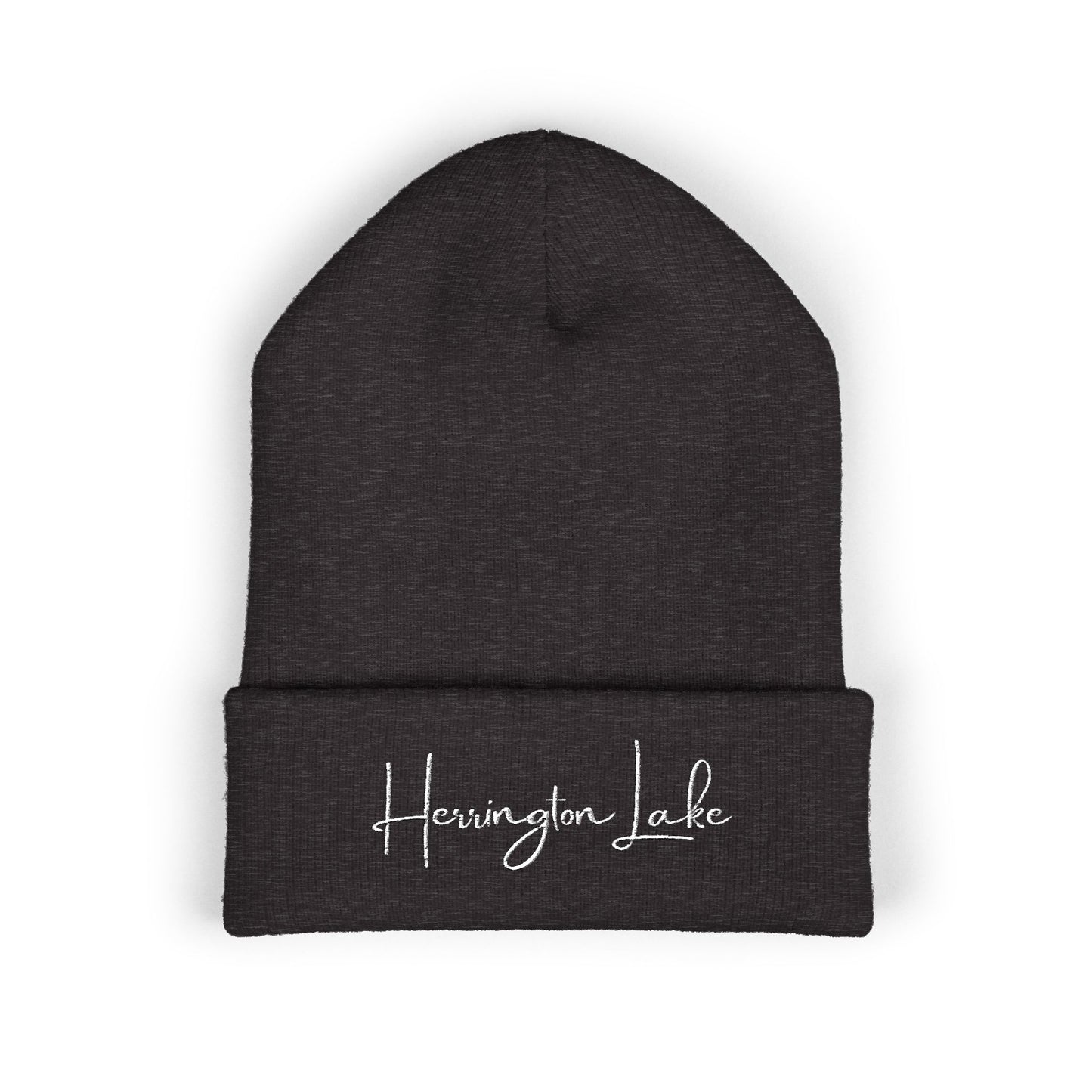 Embroidered Herrington Lake Script Logo Classic Cuffed Beanie