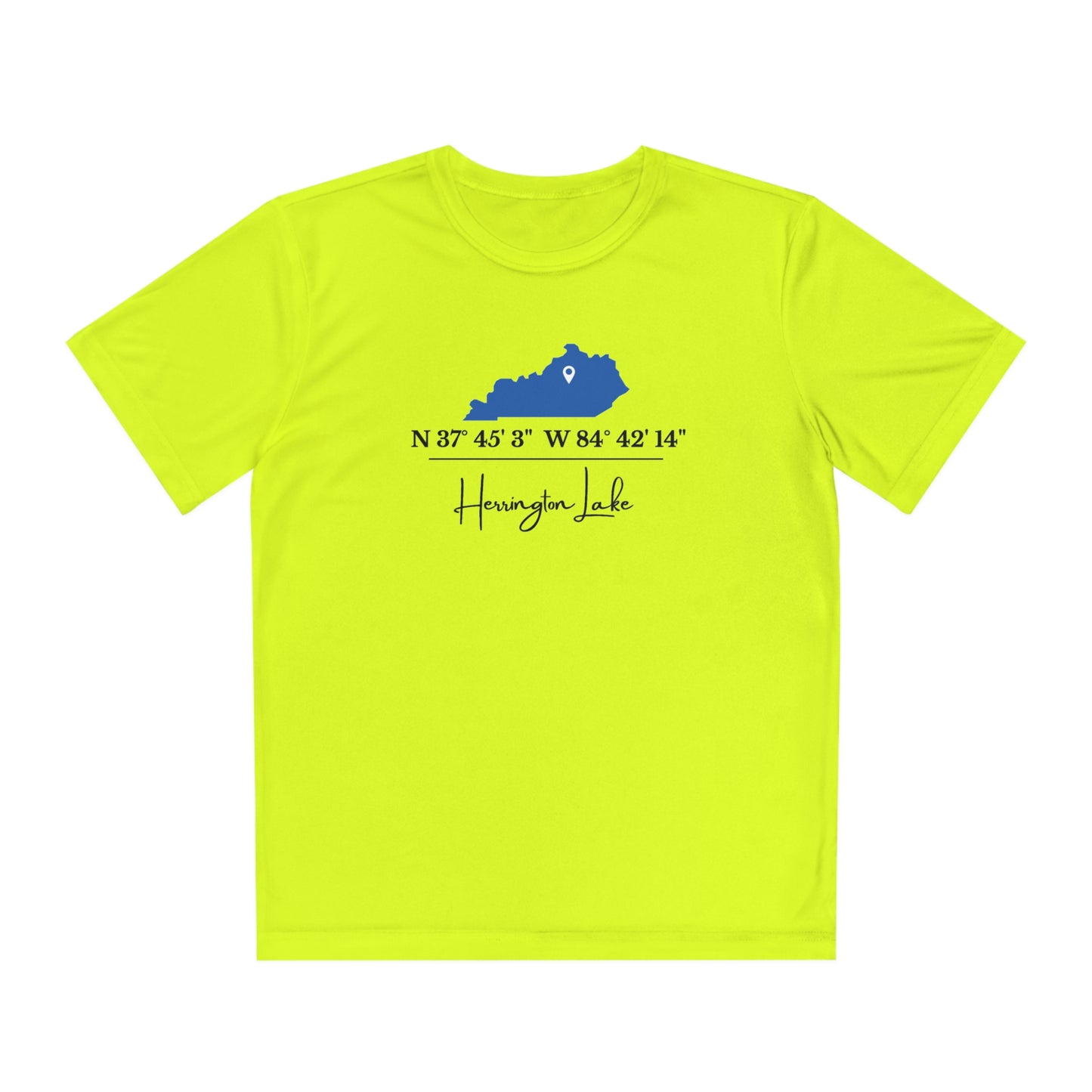 Herrington Lake Coordinates Youth Moisture Wicking Competitor Tee