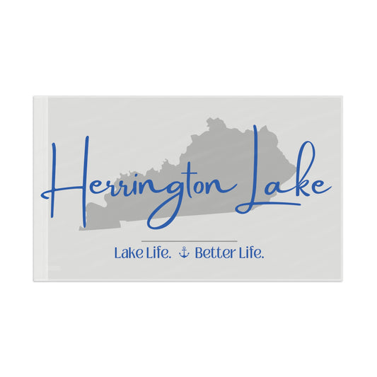 Herrington Lake Signature Collection Flag - White