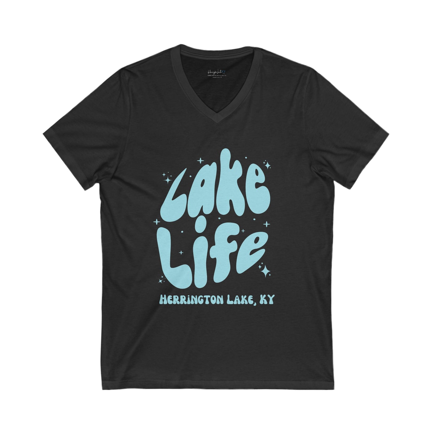 Herrington Lake Life Unisex Jersey Short Sleeve V-Neck Tee