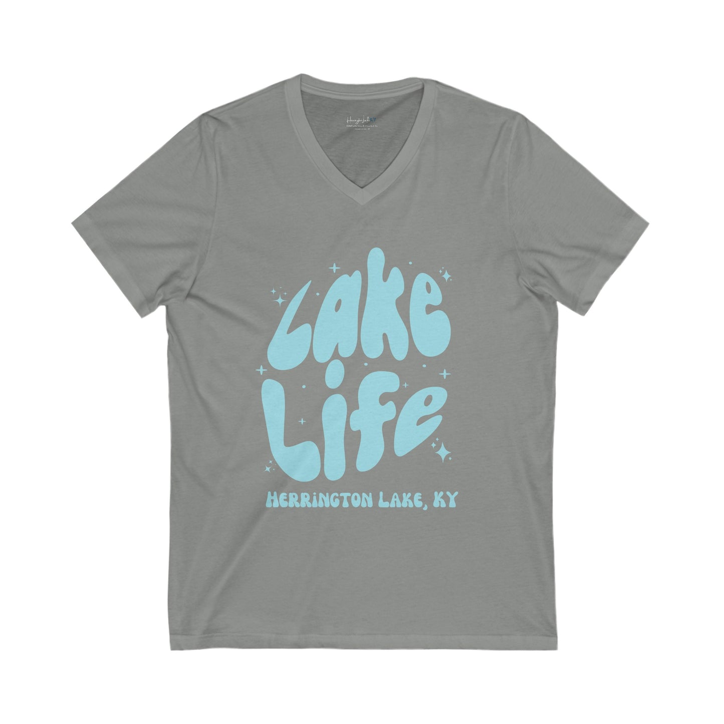 Herrington Lake Life Unisex Jersey Short Sleeve V-Neck Tee