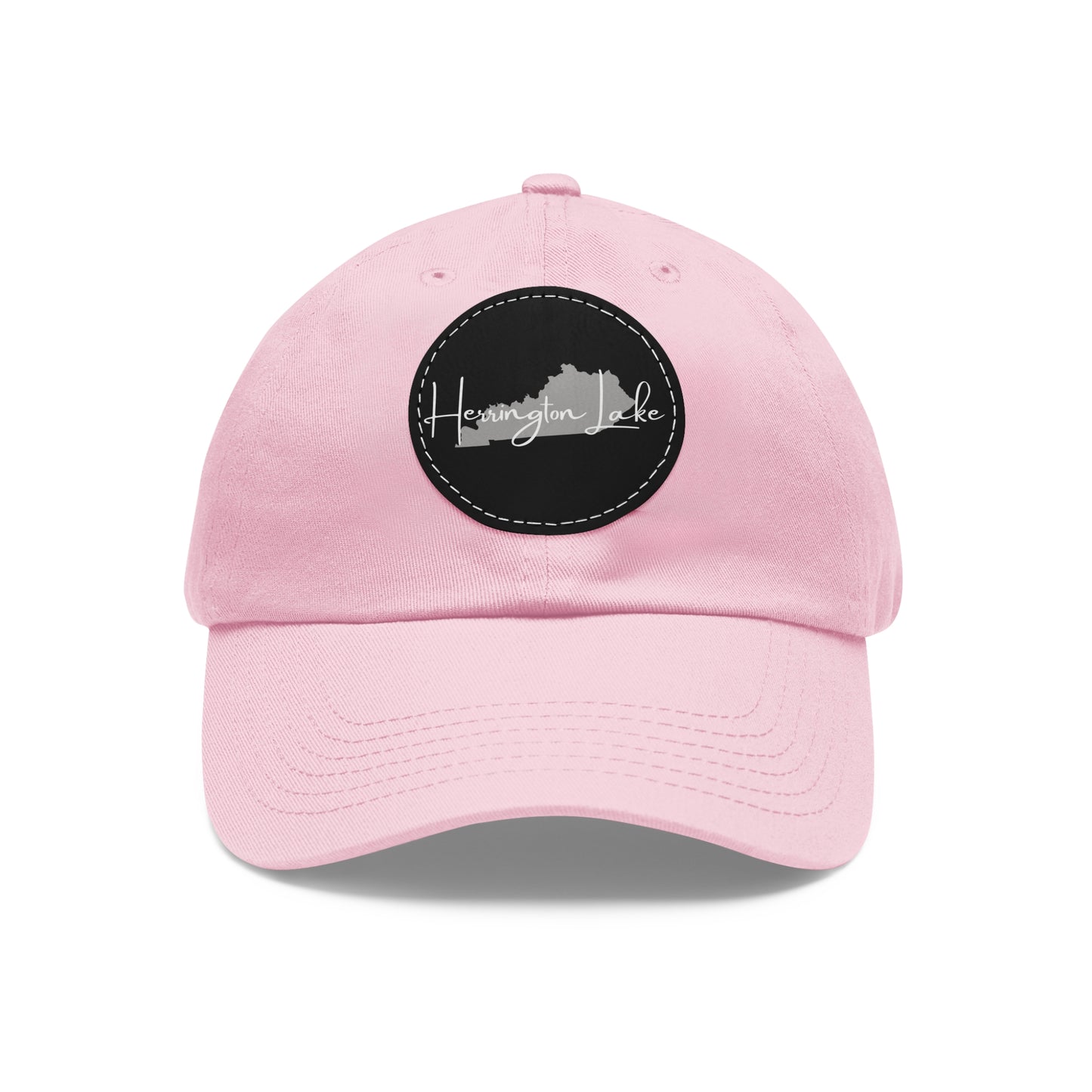 Herrington Lake Signature Collection Dad Hat with Leather Patch (Round)