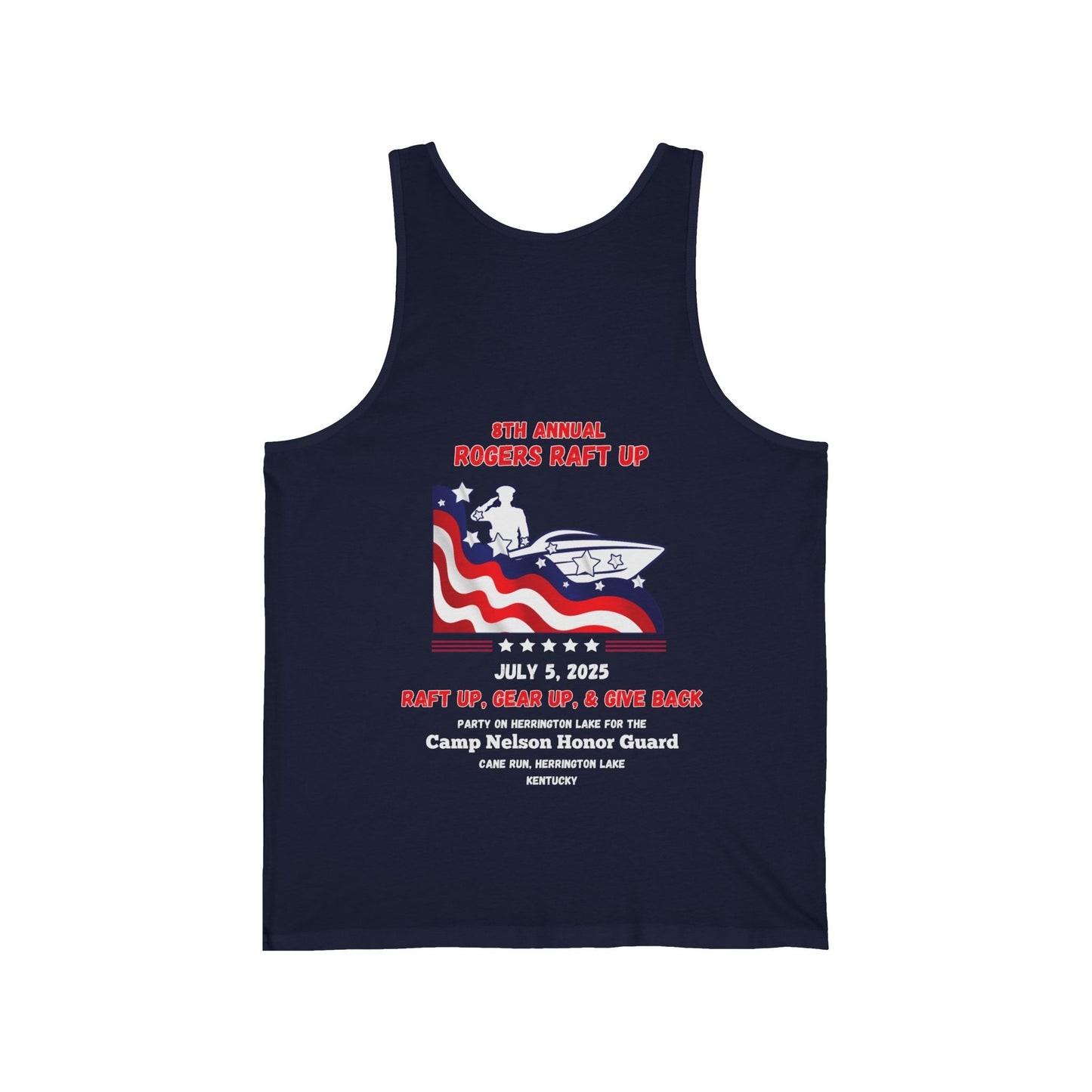 2025 Rogers Raft-Up Unisex Jersey Knit Cotton Tank