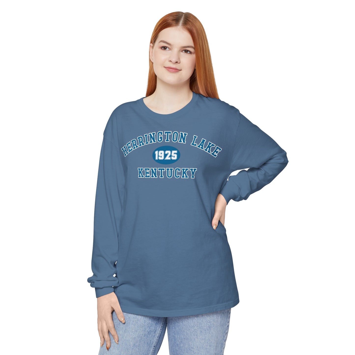 Herrington Lake "Back To School" Collegiate Collection Garment-Dyed Premium Comfort Colors™ Long Sleeve T-Shirt