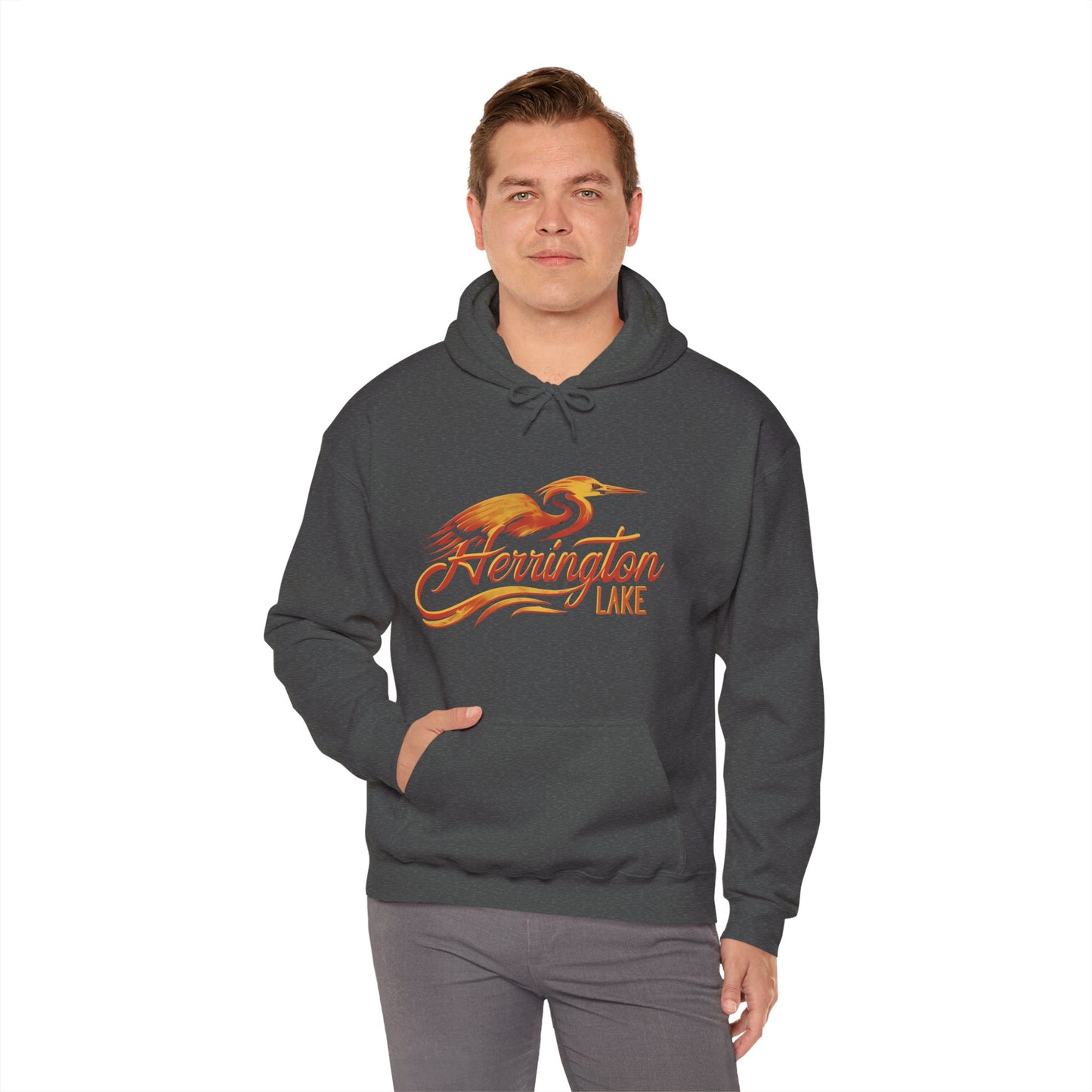 Sunrise Heron Herrington Lake Unisex Heavy Blend™ Hooded Sweatshirt