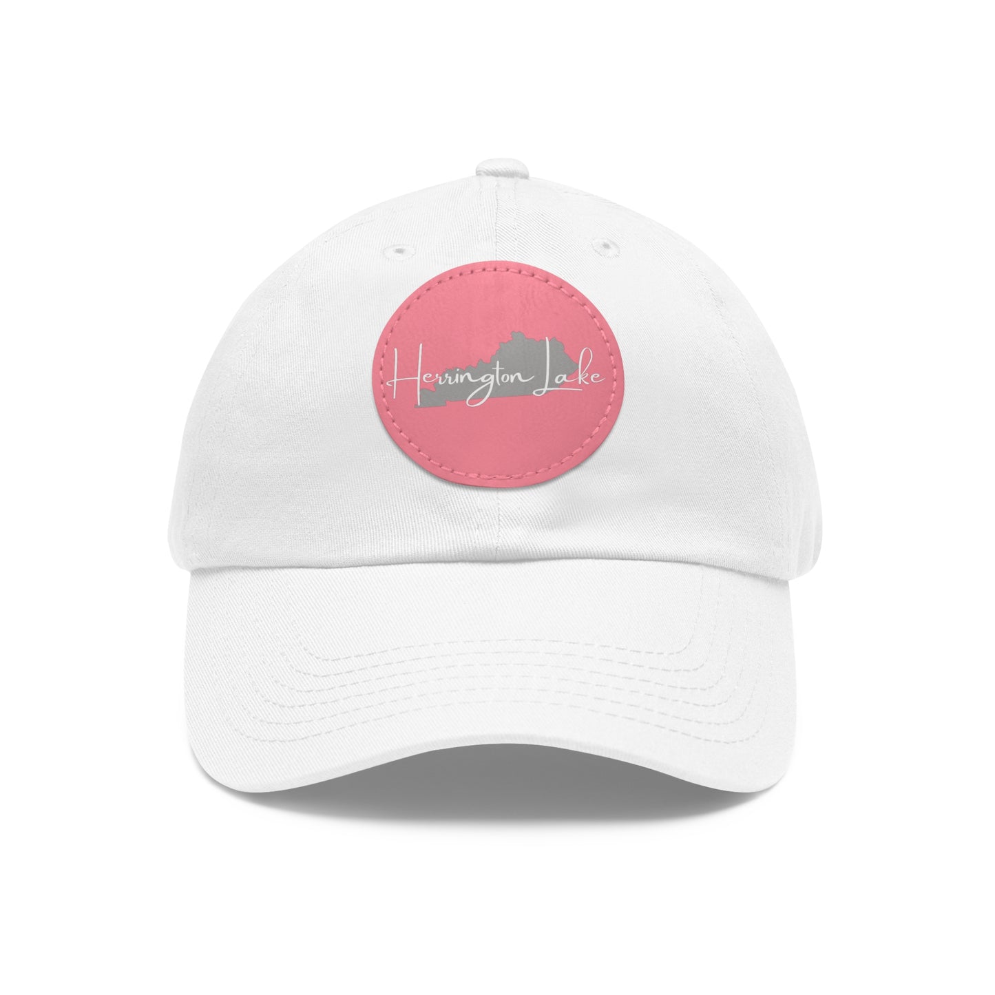 Herrington Lake Signature Collection Dad Hat with Leather Patch (Round)