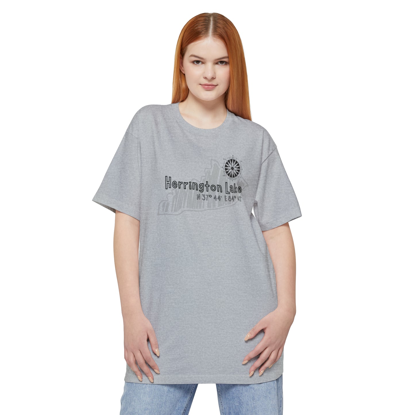Herrington Lake Cabin Sketch Tall Hanes Beefy-T® T-Shirt