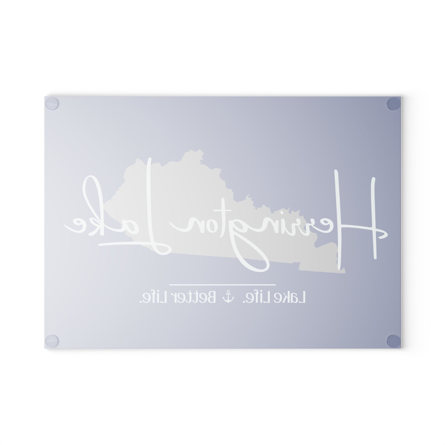 Herrington Lake Signature Collection Glass Cutting Board - Dark Blue