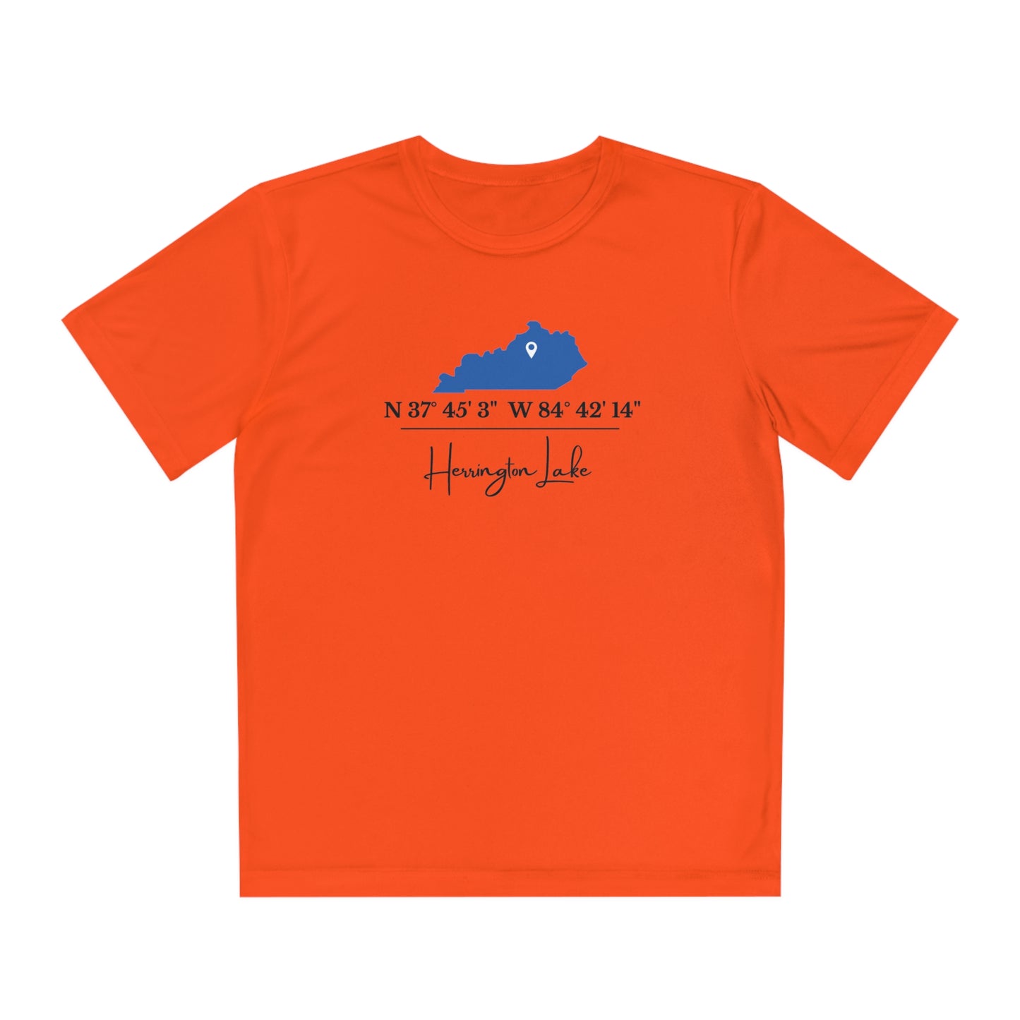 Herrington Lake Coordinates Youth Moisture Wicking Competitor Tee