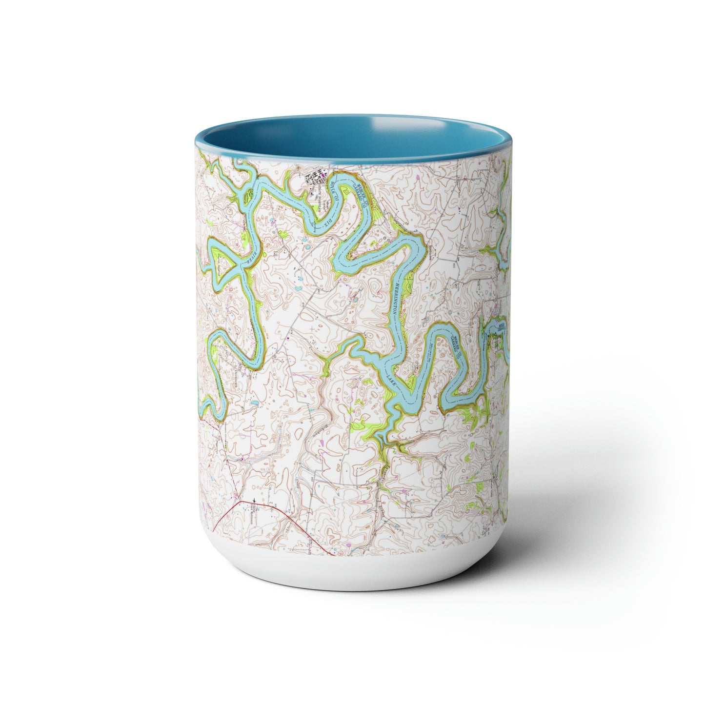 1952 Full USGS Herrington Lake Topography Map Biggie Coffee Mugs, 15oz