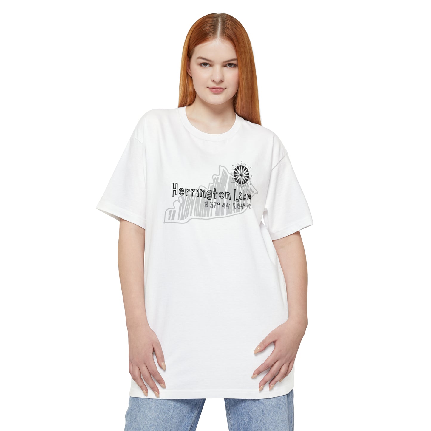 Herrington Lake Cabin Sketch Tall Hanes Beefy-T® T-Shirt