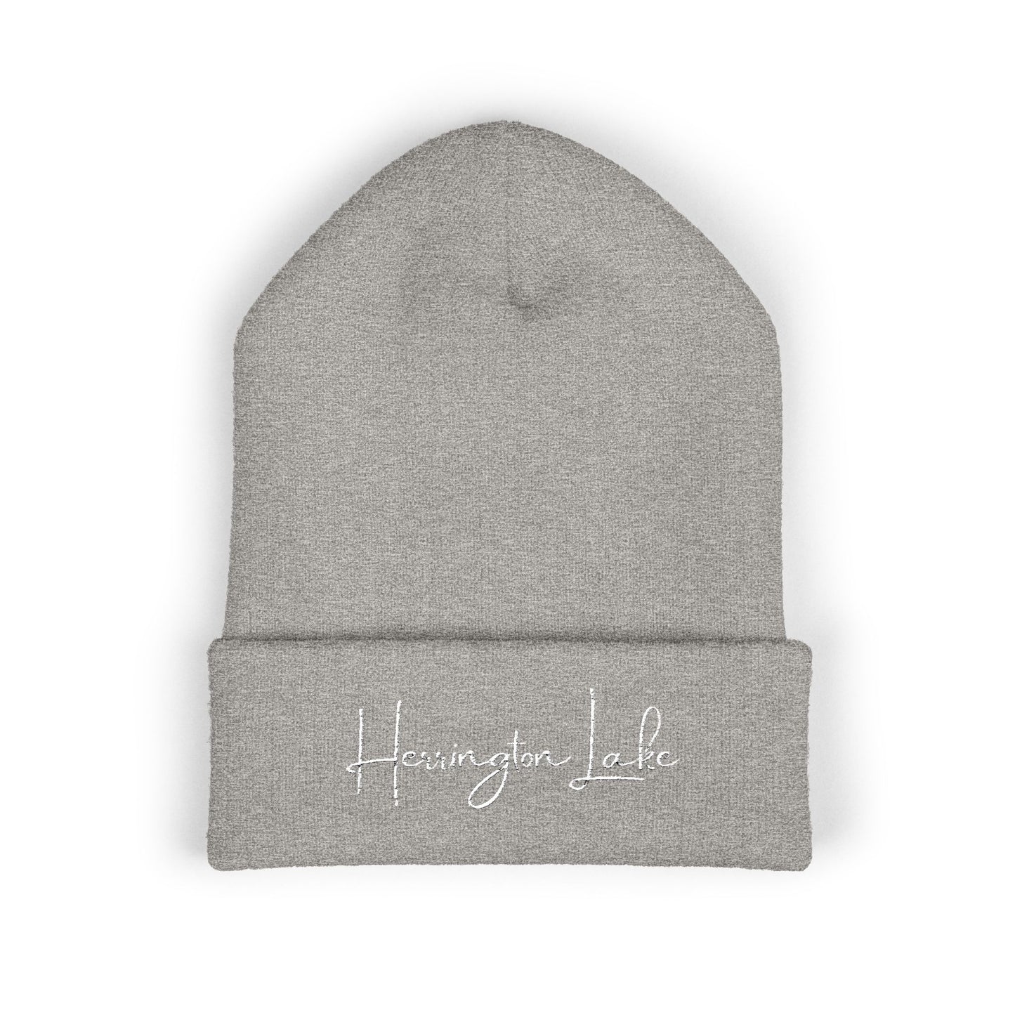 Embroidered Herrington Lake Script Logo Classic Cuffed Beanie