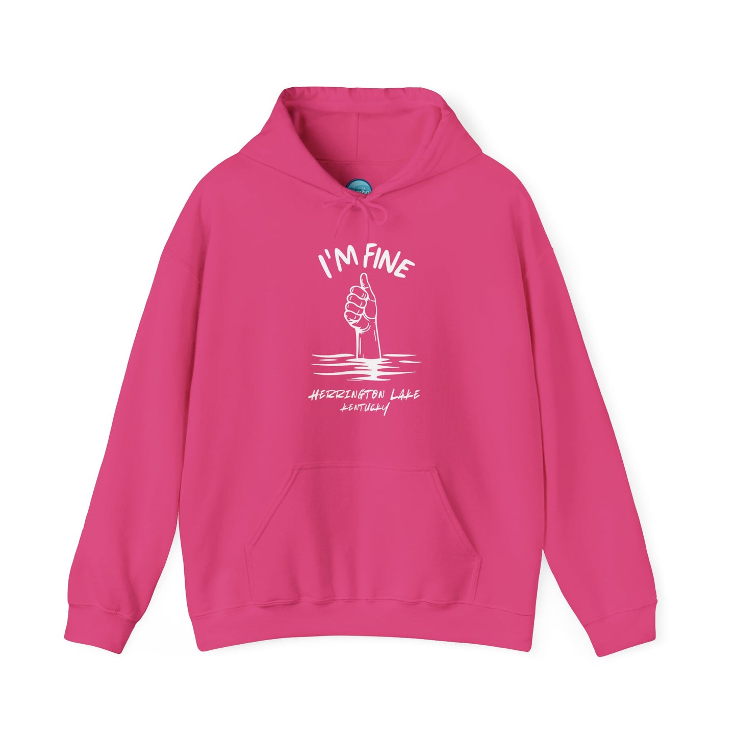 "I'm FINE!" Iconica Collection Unisex Heavy Blend™ Hooded Sweatshirt (Includes HLCL Donation!)