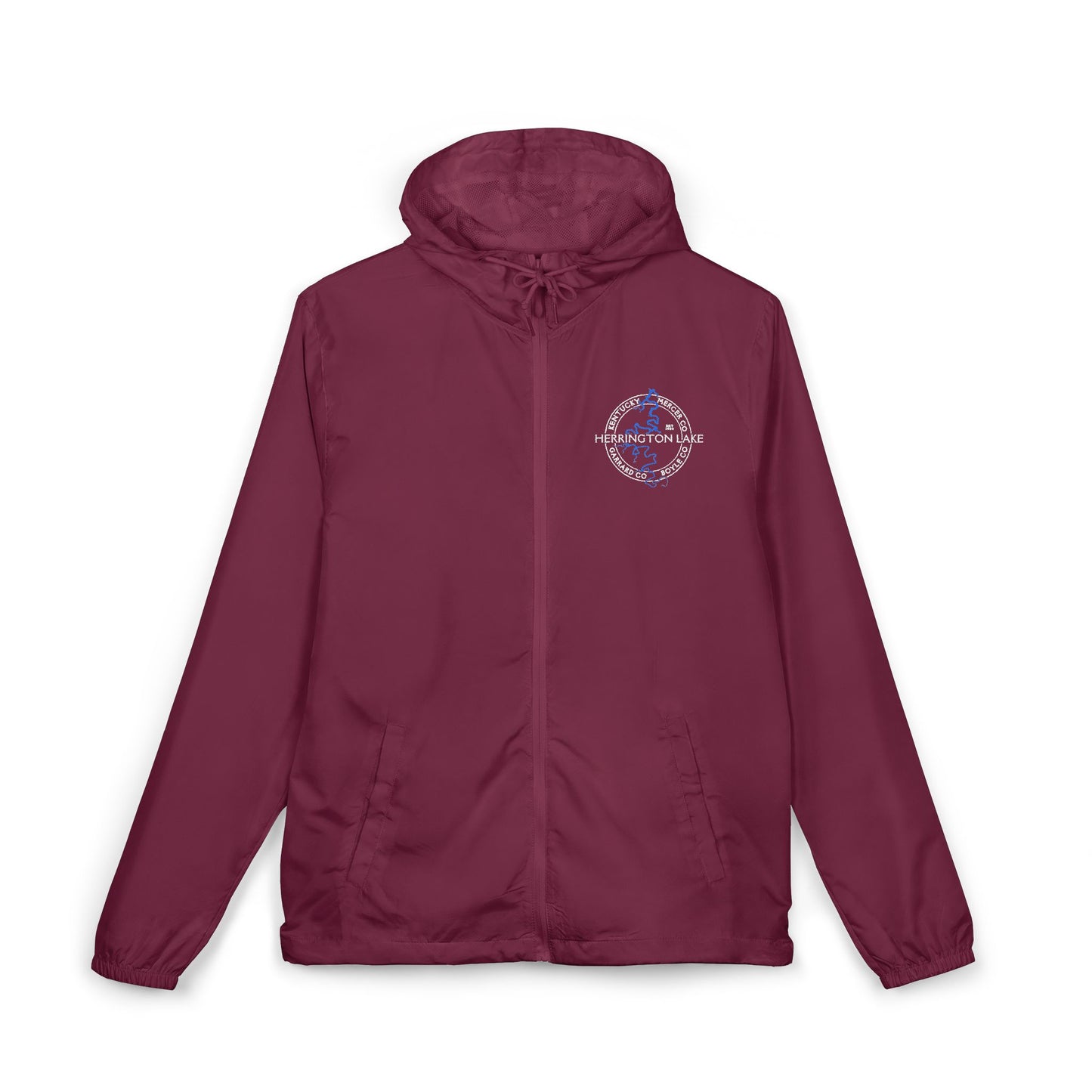 The "Classic" Herrington Lake and County Unisex Full-Zip Windbreaker Jacket
