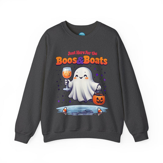 "Just Here For The Booze & Boats" Heavy Blend™ Crewneck Sweatshirt