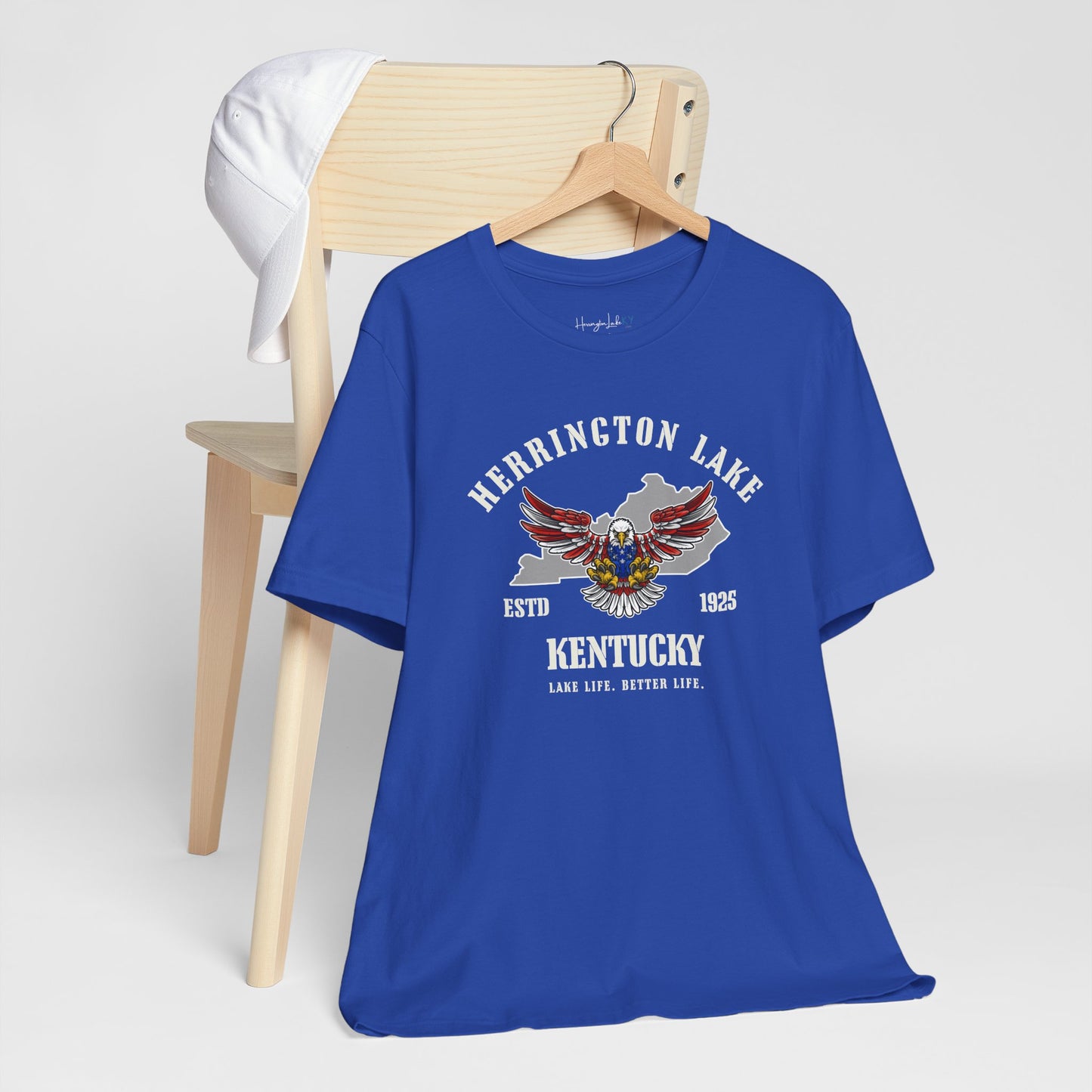 "Screaming Eagle" Herrington Lake Patriots Collection Jersey Knit Cotton Tee