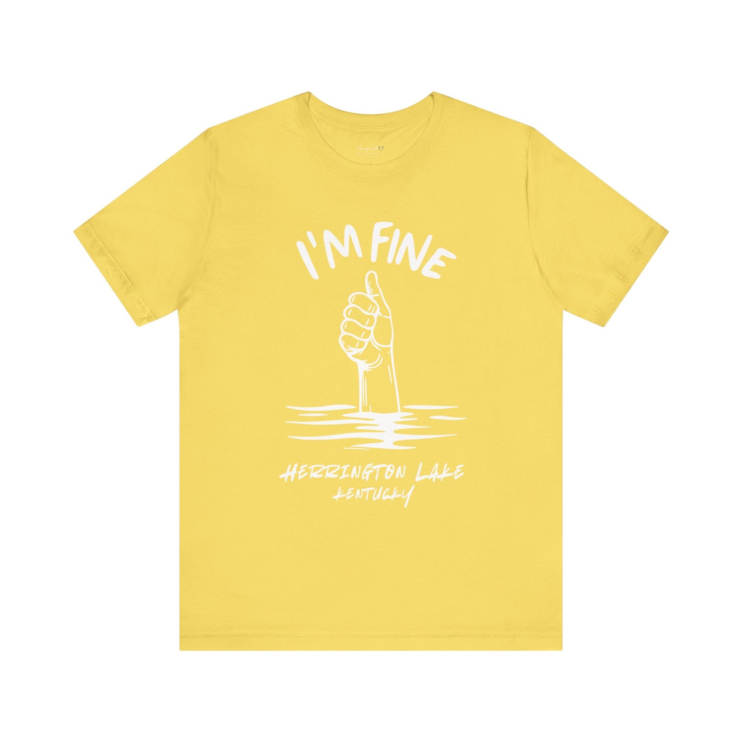 "I'm FINE!" Iconica Collection Jersey Knit Cotton Tee (Includes HLCL Donation)