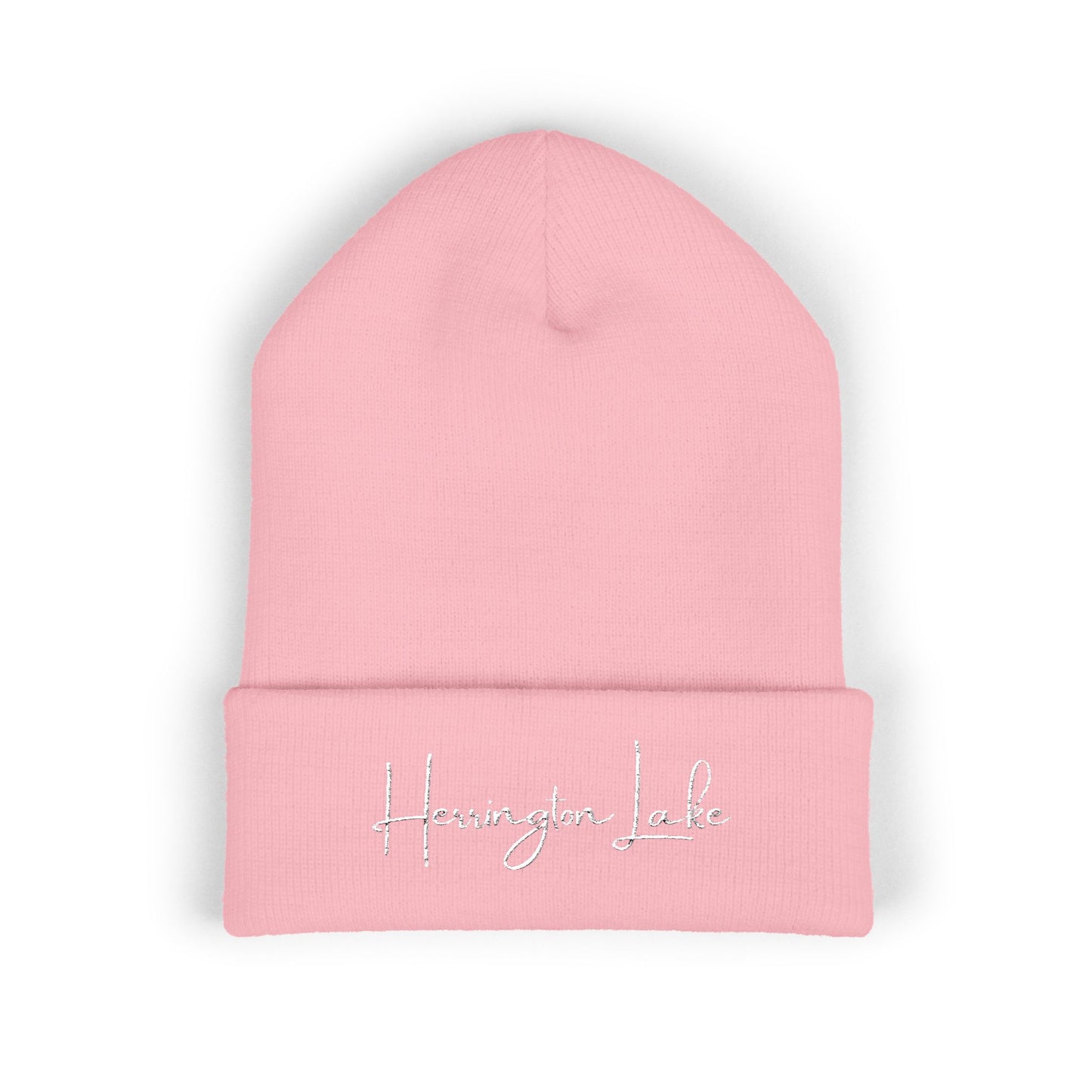 Embroidered Herrington Lake Script Logo Classic Cuffed Beanie