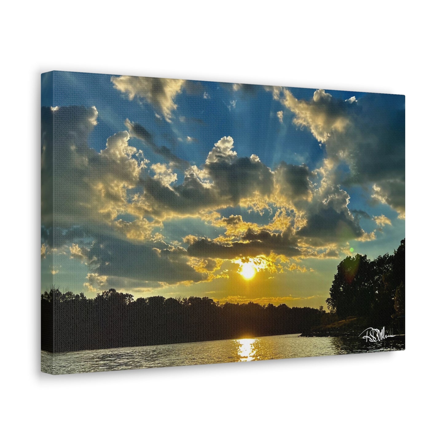 "Summer Sunset on Herrington -1" Canvas Gallery Wraps