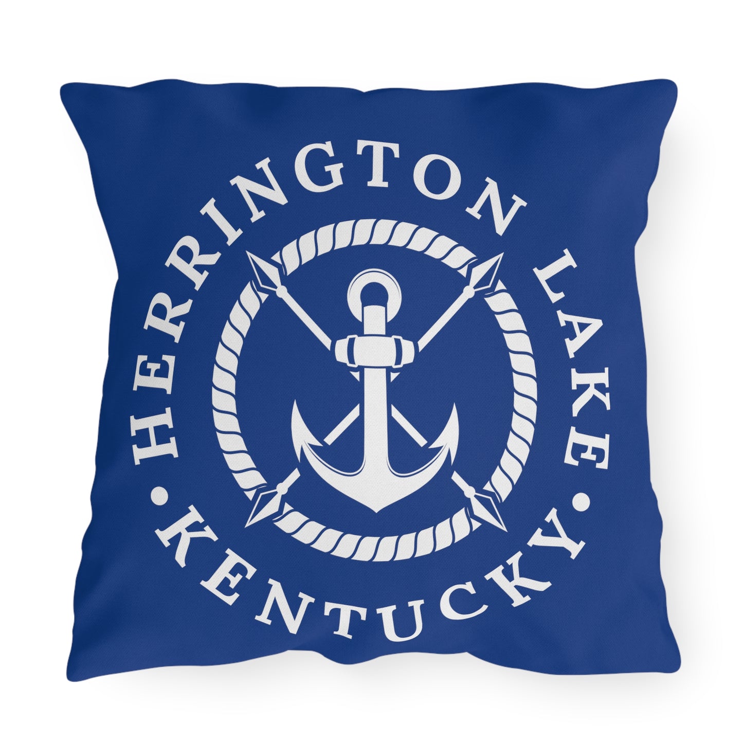 Herrington Lake Anchor Outdoor Pillows in Blue