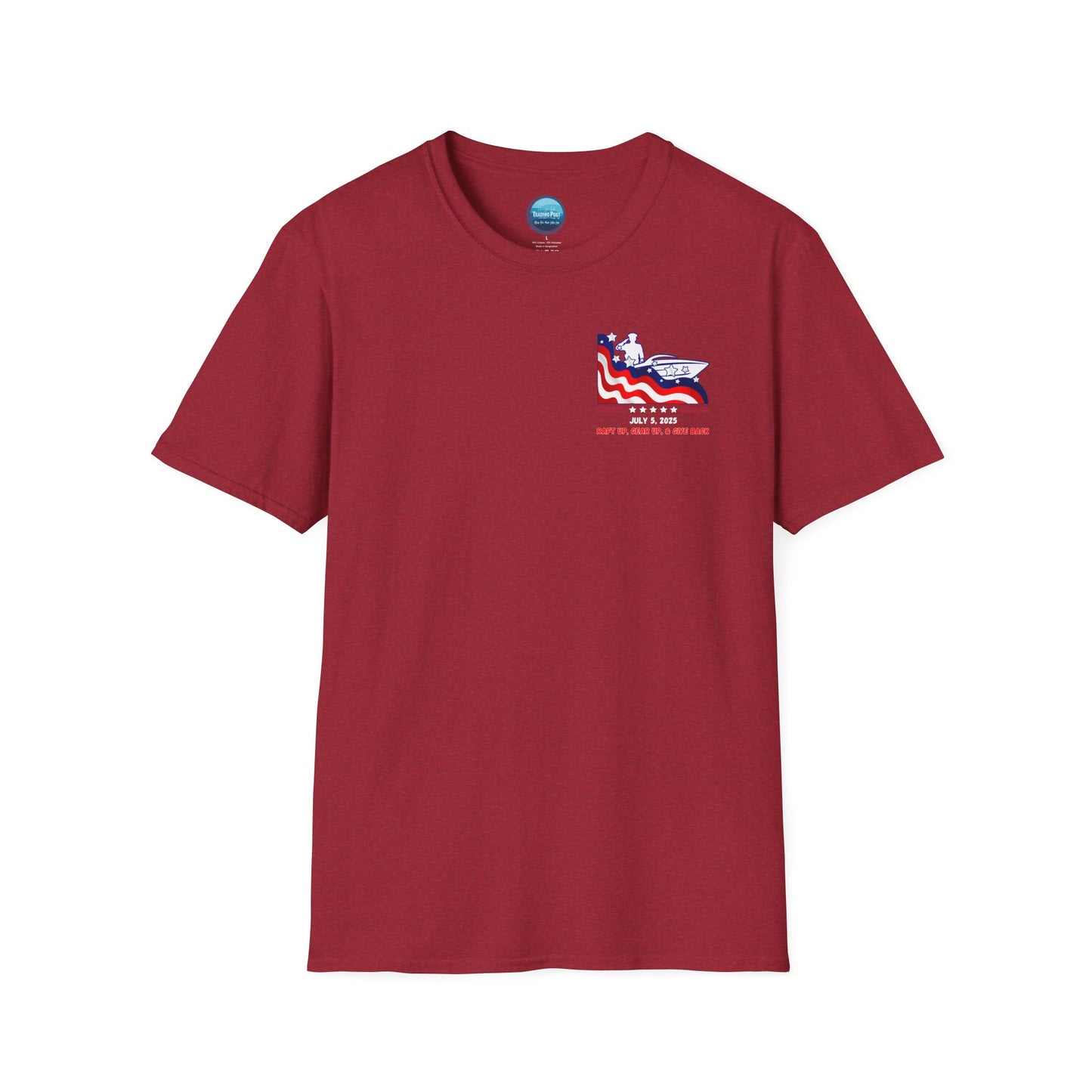 2025 Roger's Raft-Up for Camp Nelson Honor Guard 100% Ringspun Cotton UNISEX Double-Sided Tee