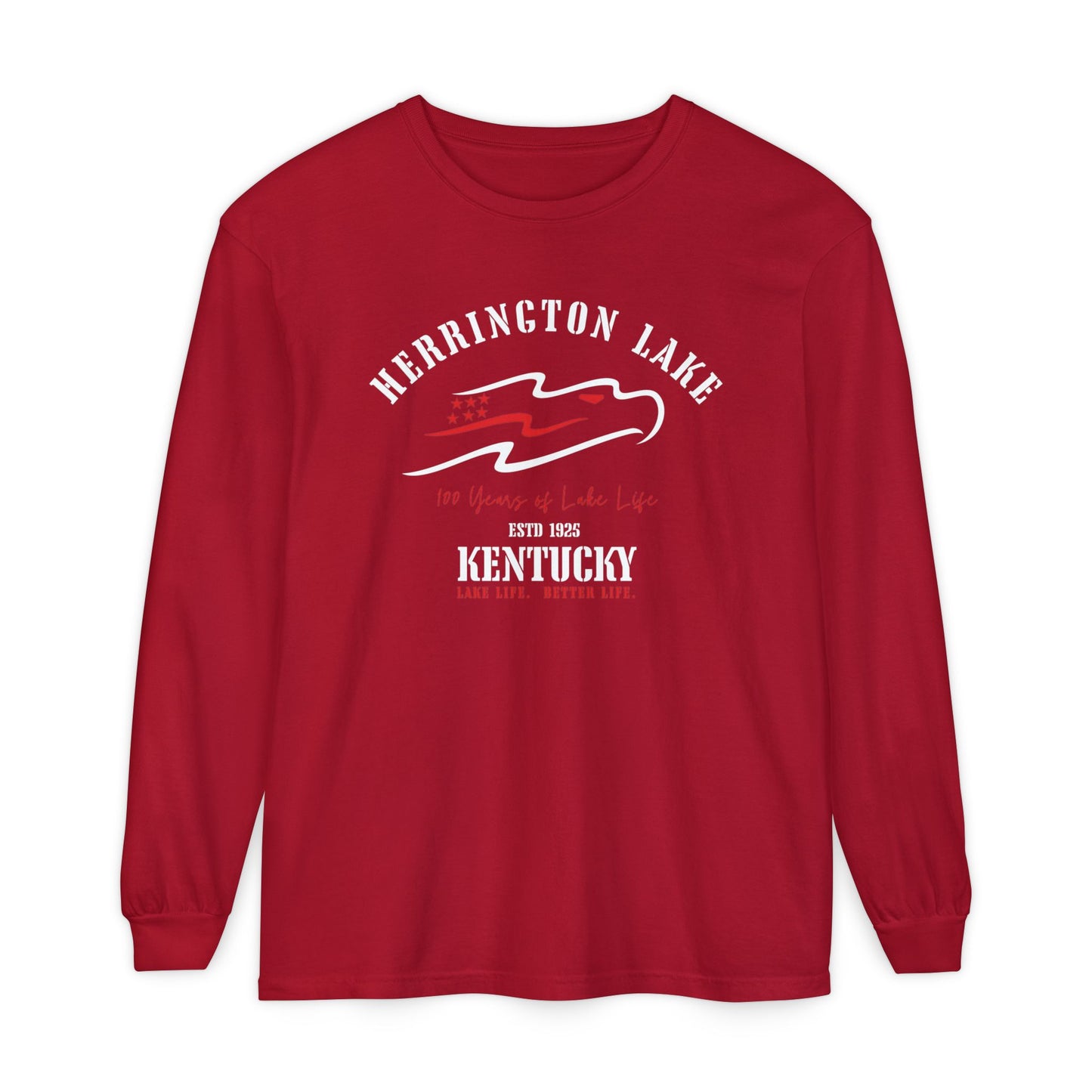 "Heritage Eagle" Herrington Lake Patriots Collection Garment-Dyed Premium Comfort Colors™ Long Sleeve T-Shirt