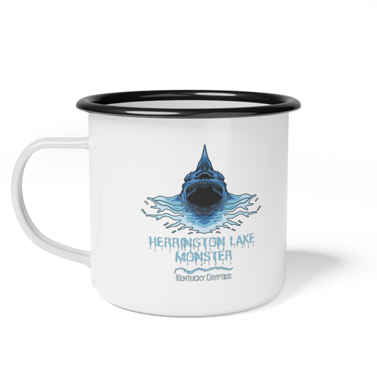 Herrington Lake Monster Enamel Camp Cup, 12oz