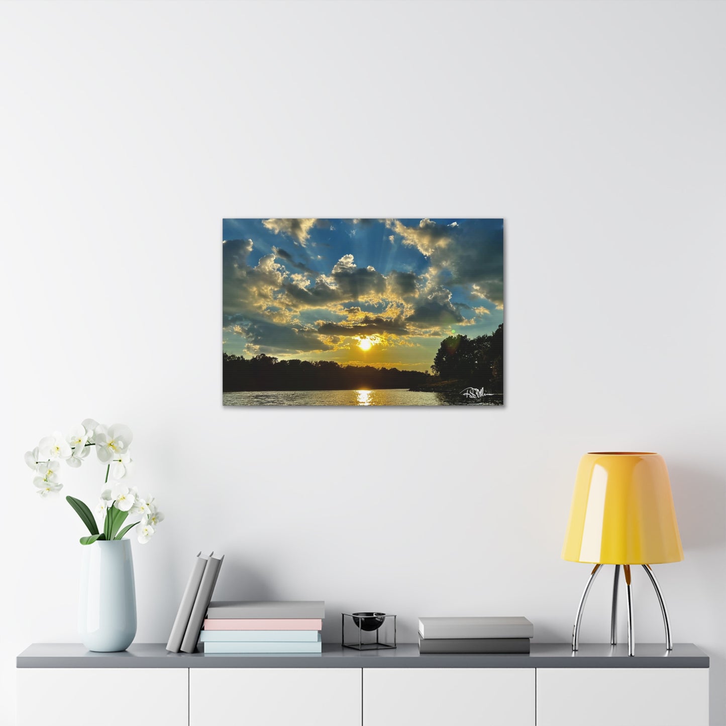 "Summer Sunset on Herrington -1" Canvas Gallery Wraps