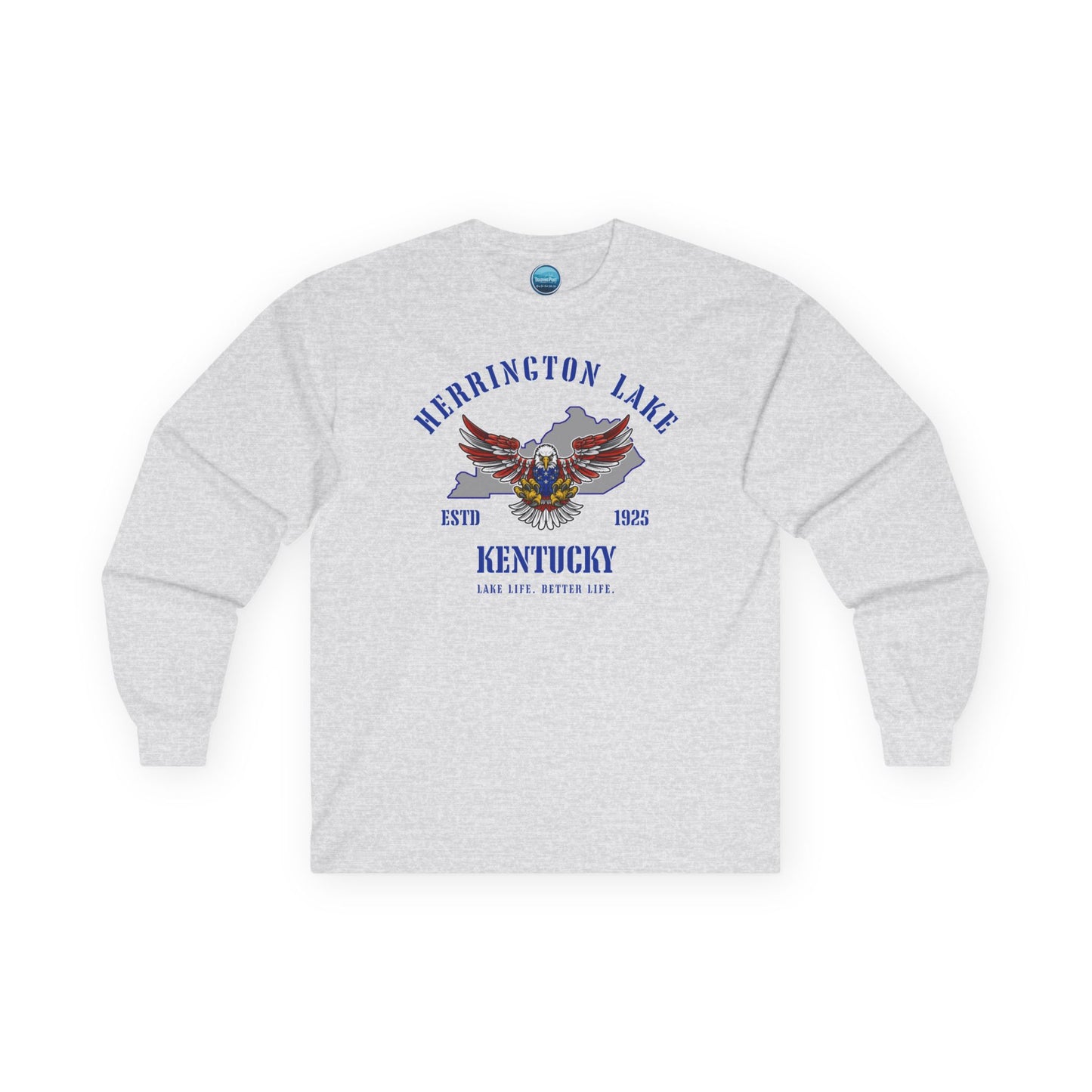 "Screaming Eagle" Herrington Lake Patriots Collection Ultra Cotton Long Sleeve Tee
