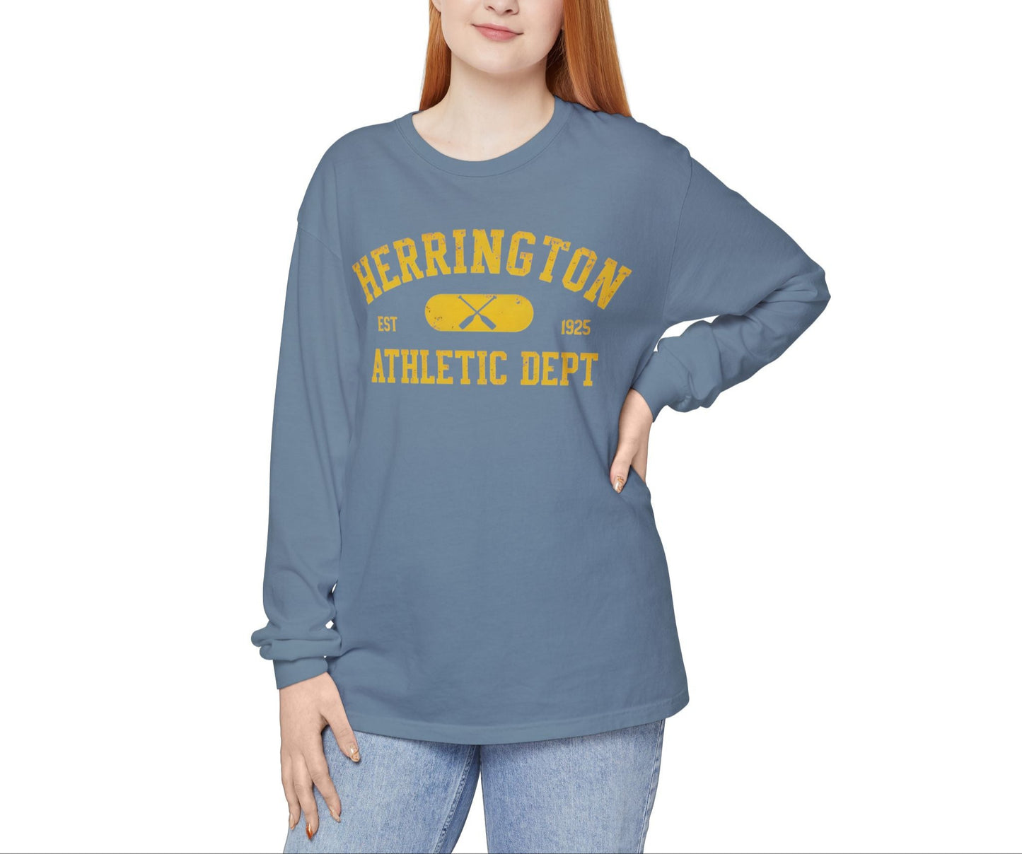Herrington Athletic Department Collegiate Collection Garment-Dyed Premium Comfort Colors™ Long Sleeve T-Shirt
