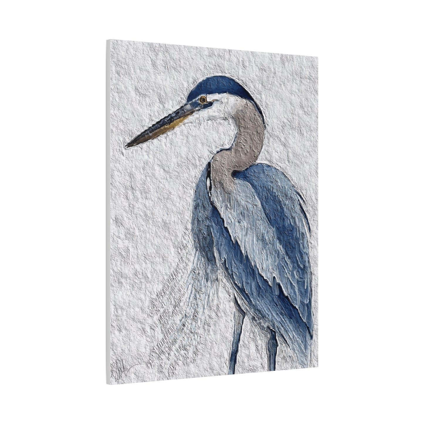 "Icon of Herrington: The Blue Heron" Digital Print on Matte Canvas, Stretched, 1.25"