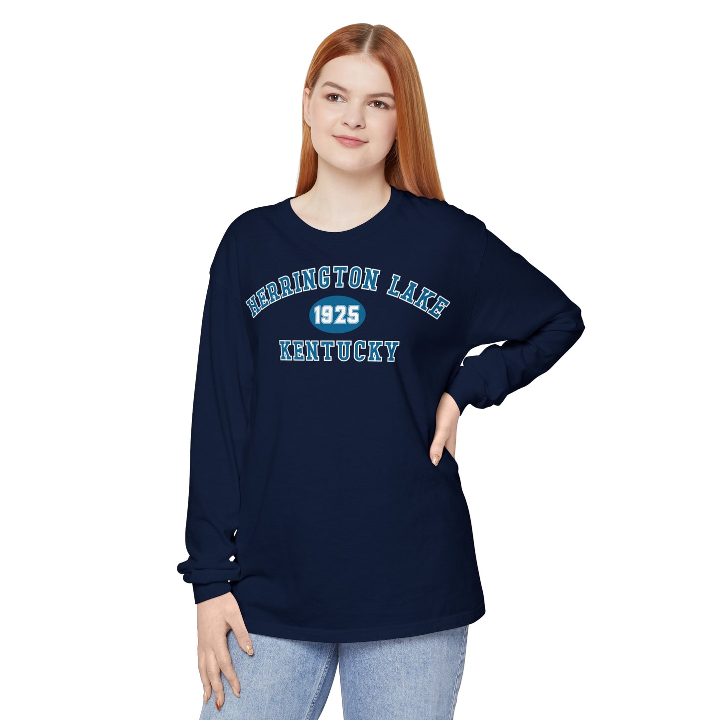 Herrington Lake "Back To School" Collegiate Collection Garment-Dyed Premium Comfort Colors™ Long Sleeve T-Shirt