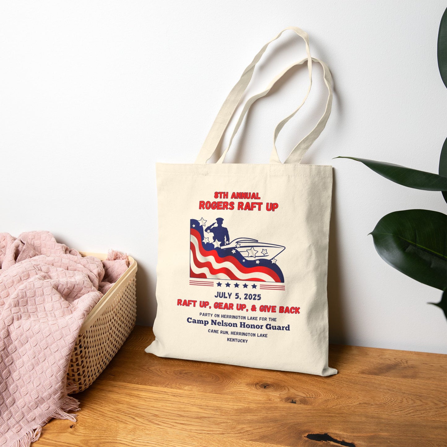 2025 Rogers Raft Up Cotton Canvas Tote Bag