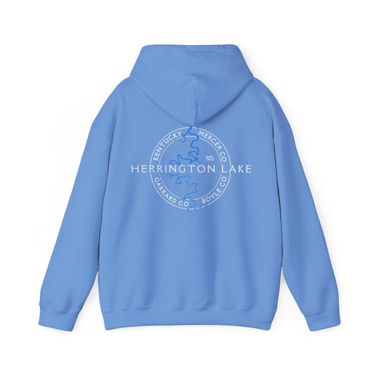 "The Classic" Herrington Lake and County Double-Sided Print Heavy Blendβ’ Hooded Sweatshirt