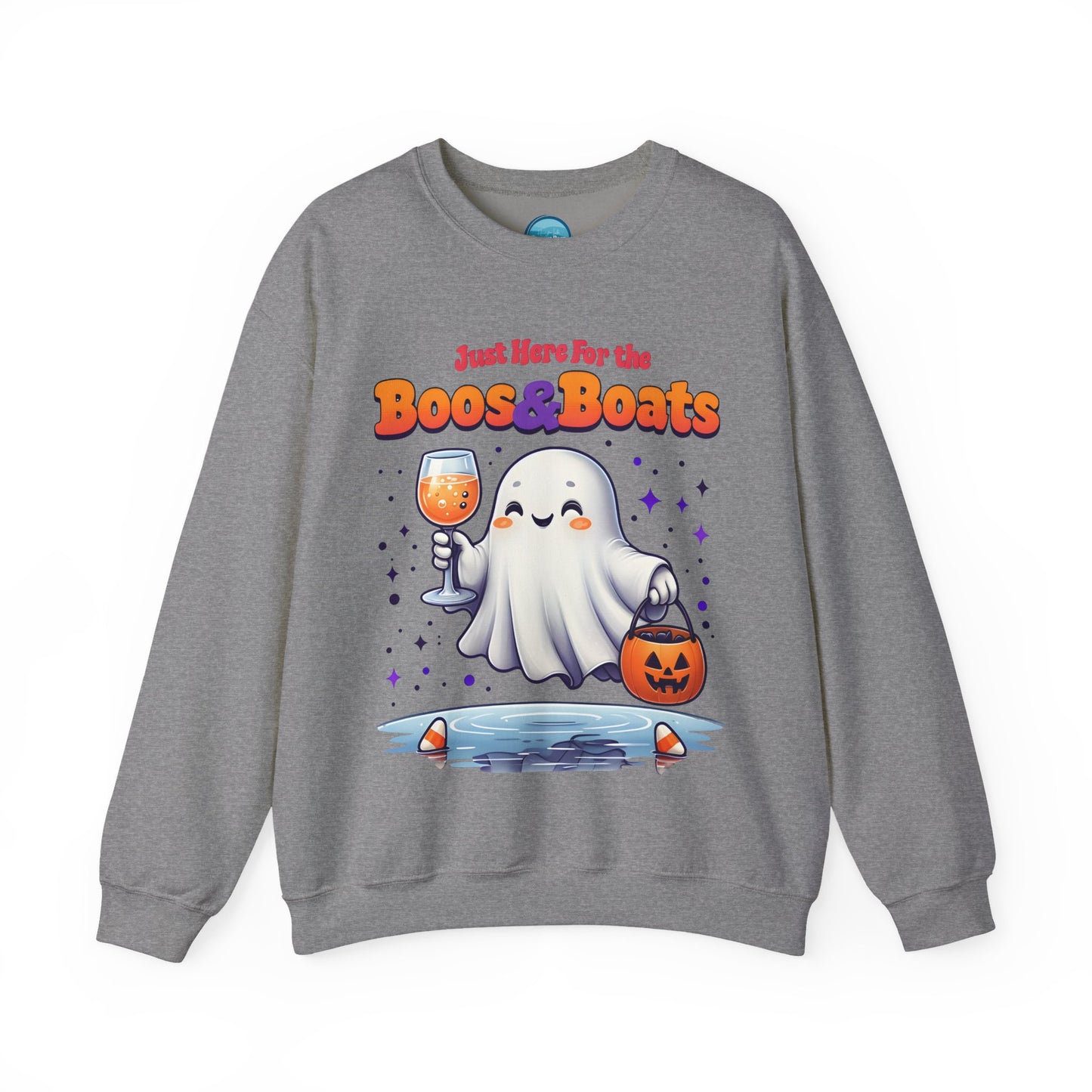 "Just Here For The Booze & Boats" Heavy Blend™ Crewneck Sweatshirt