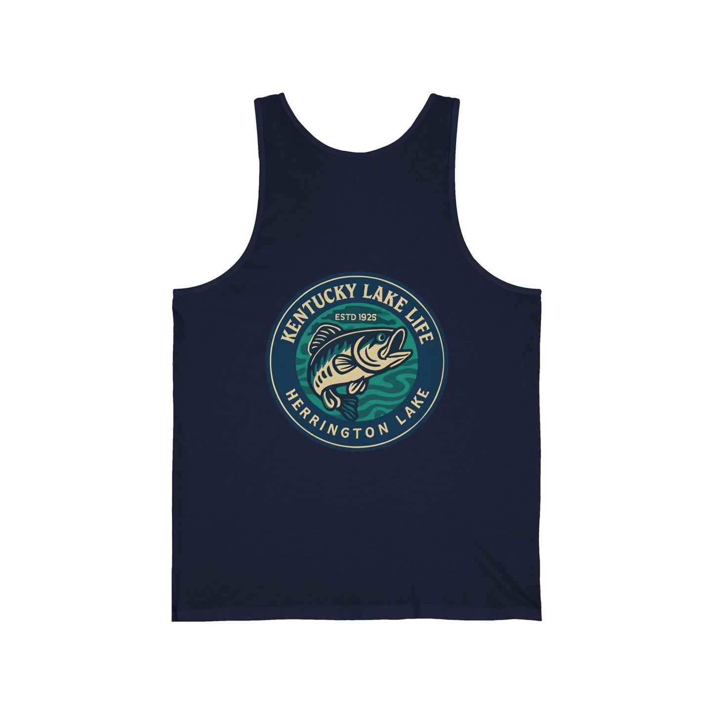 Herrington Lake Heritage Double-Side Printed Unisex Jersey Knit Cotton Tank